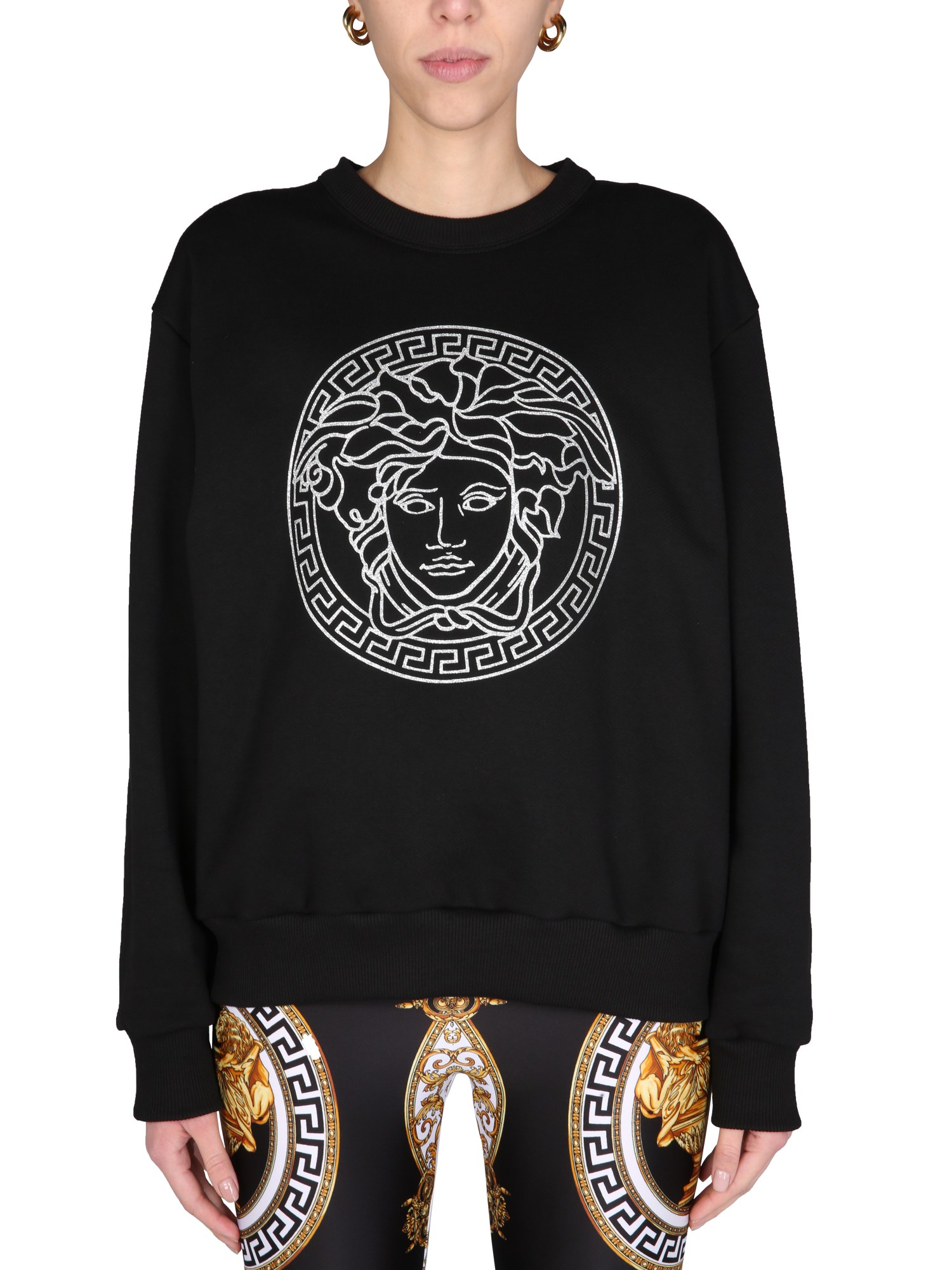 versace "medusa crystal" sweatshirt