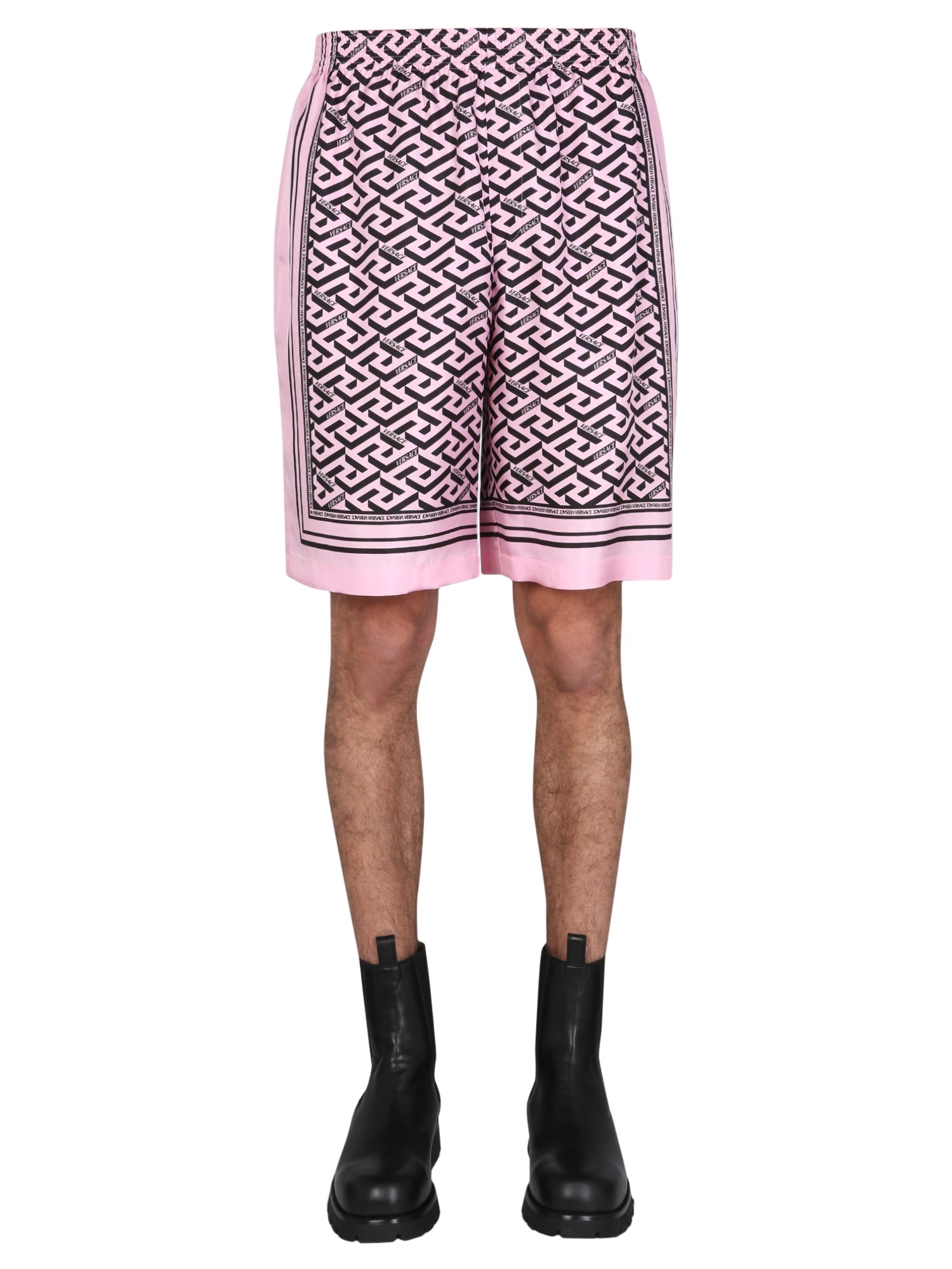 versace shorts with the greek print