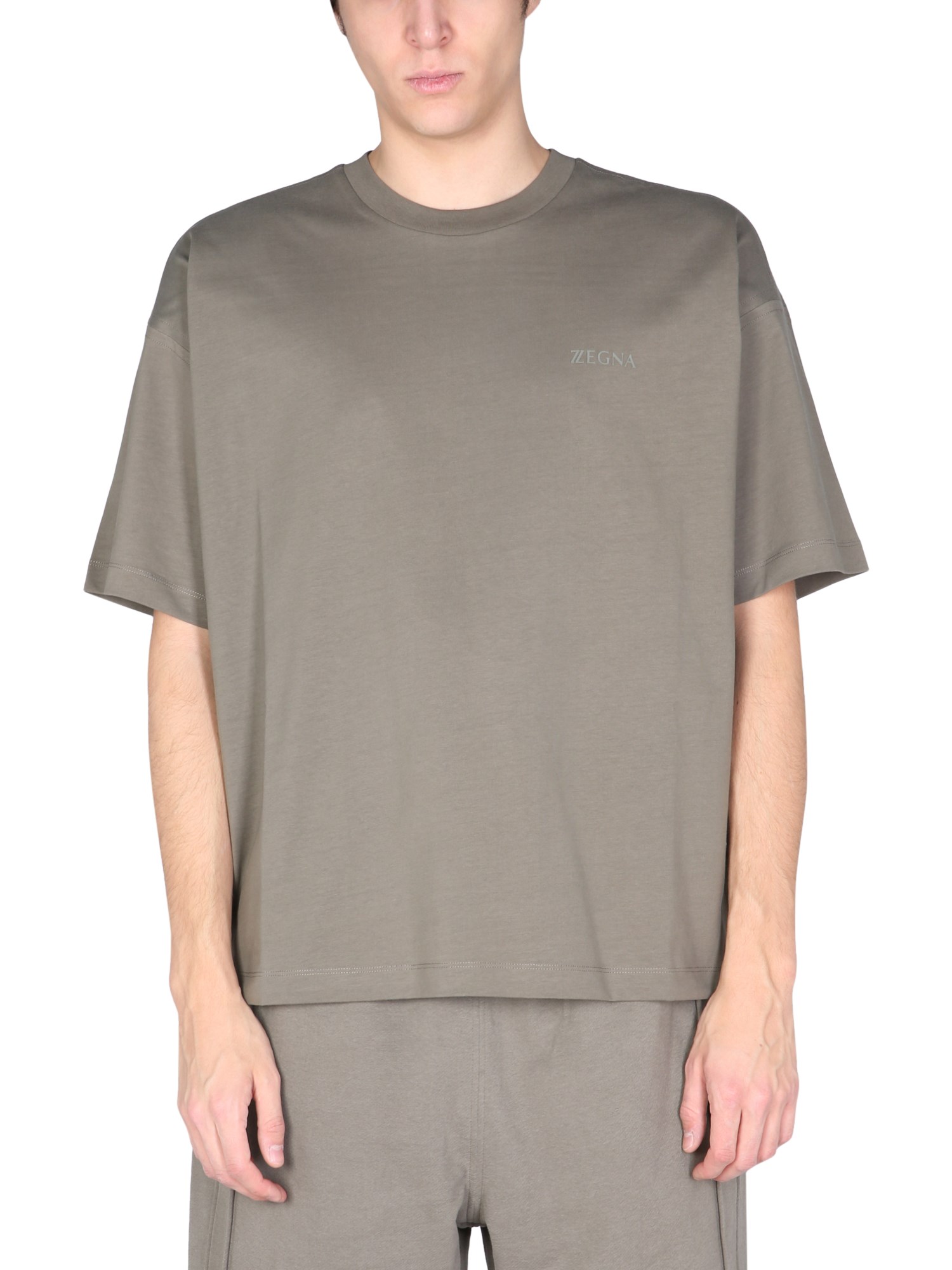 z zegna t-shirt with rubber logo