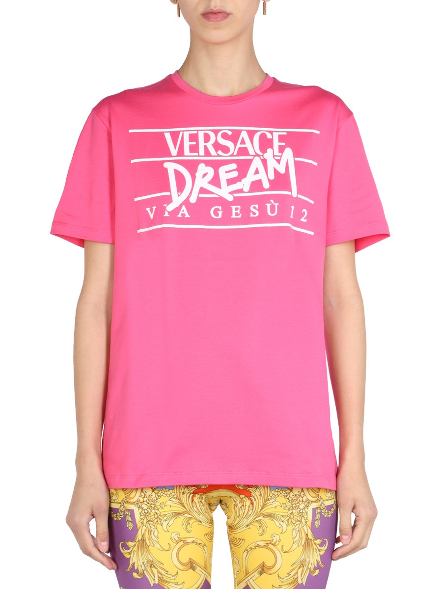 T shirt hotsell versace rosa