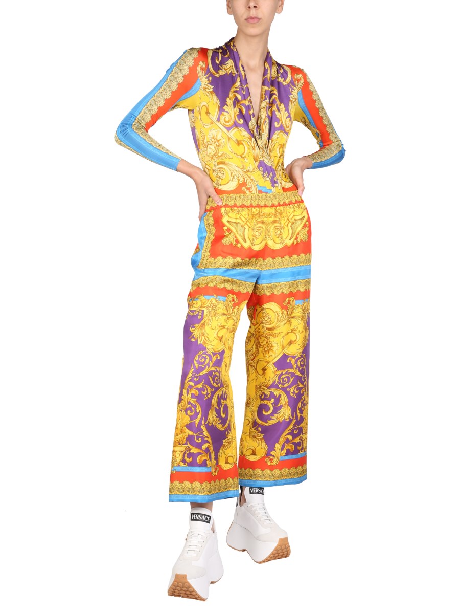 【VERSACE】 silver viscose bodysuits （関税送料込） 90_1019956-