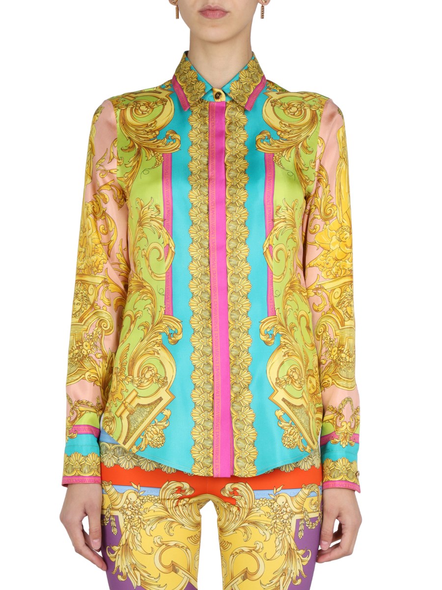 VERSACE - BAROQUE GODDESS SILK SHIRT - Eleonora Bonucci