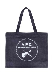 A.P.C. - BORSA SHOPPING CON LOGO 