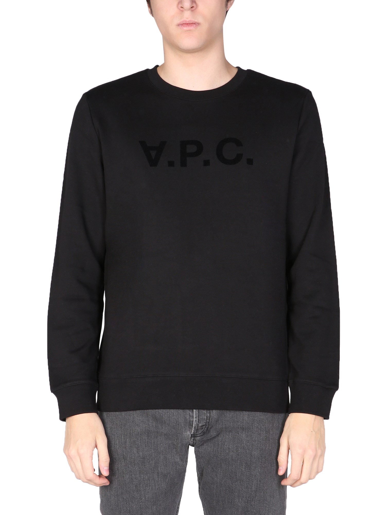 a.p.c. crew neck sweatshirt