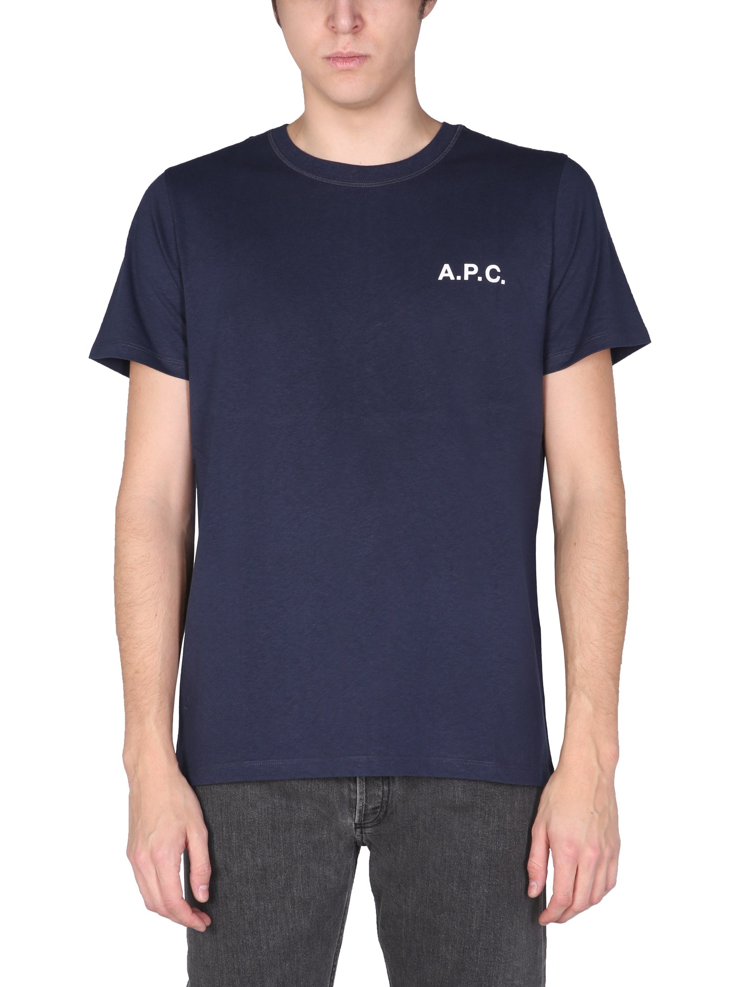 a.p.c. t-shirt with logo print