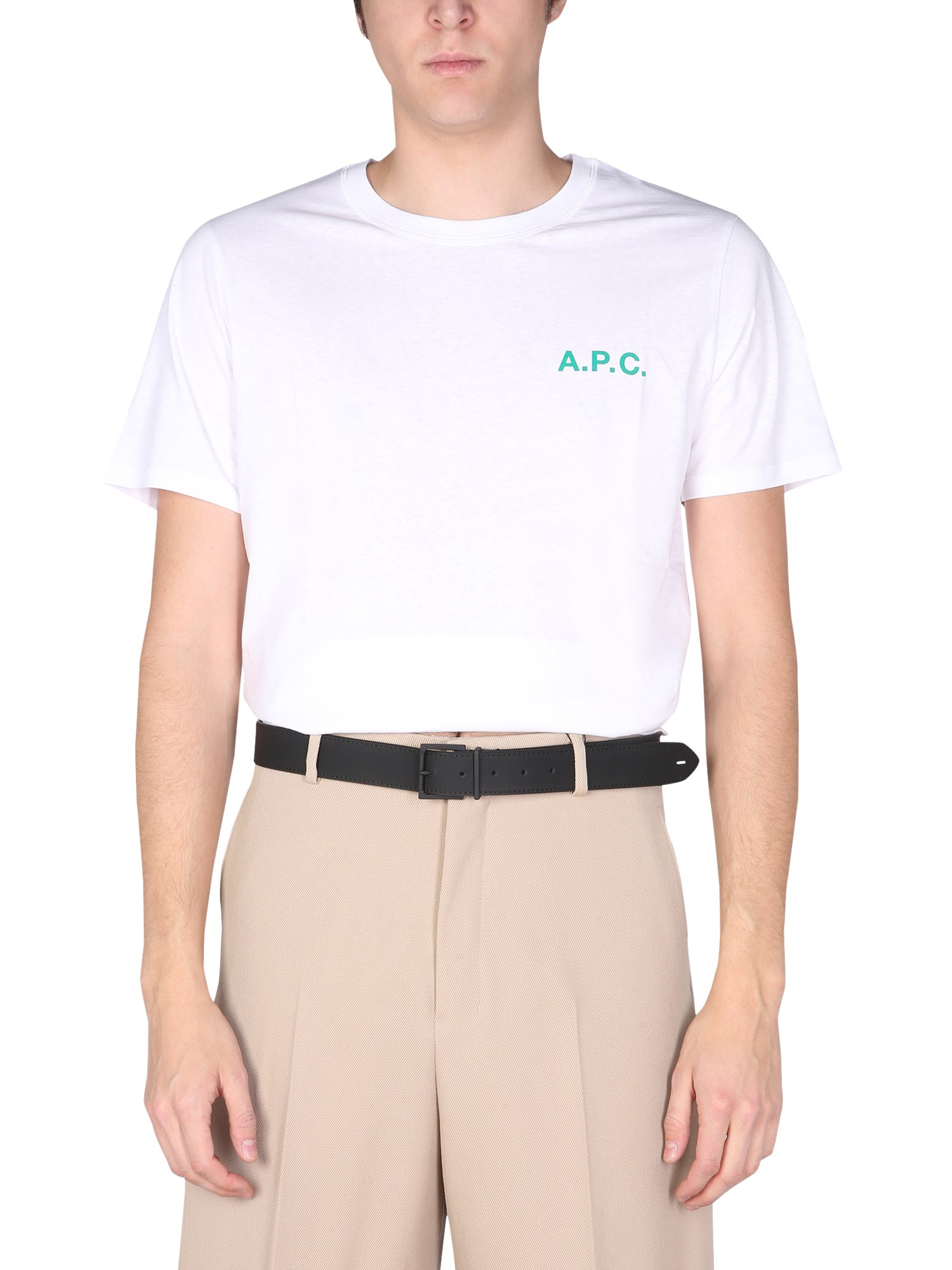 a.p.c. t-shirt with logo print
