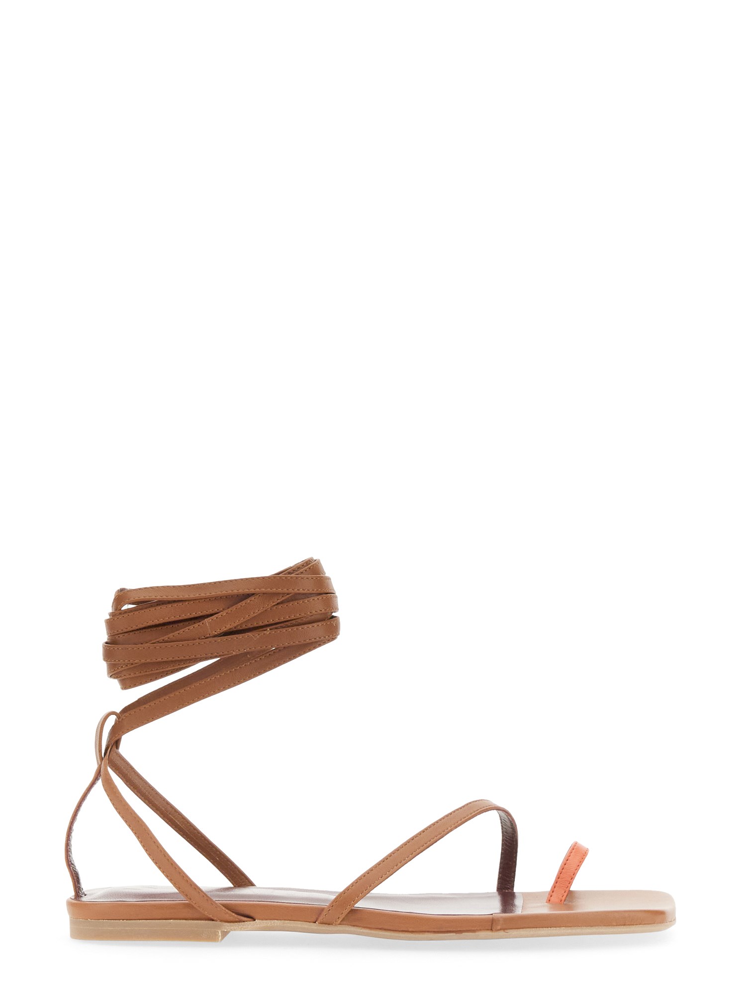 Shop Staud Nicola Gladiator Sandal In Buff