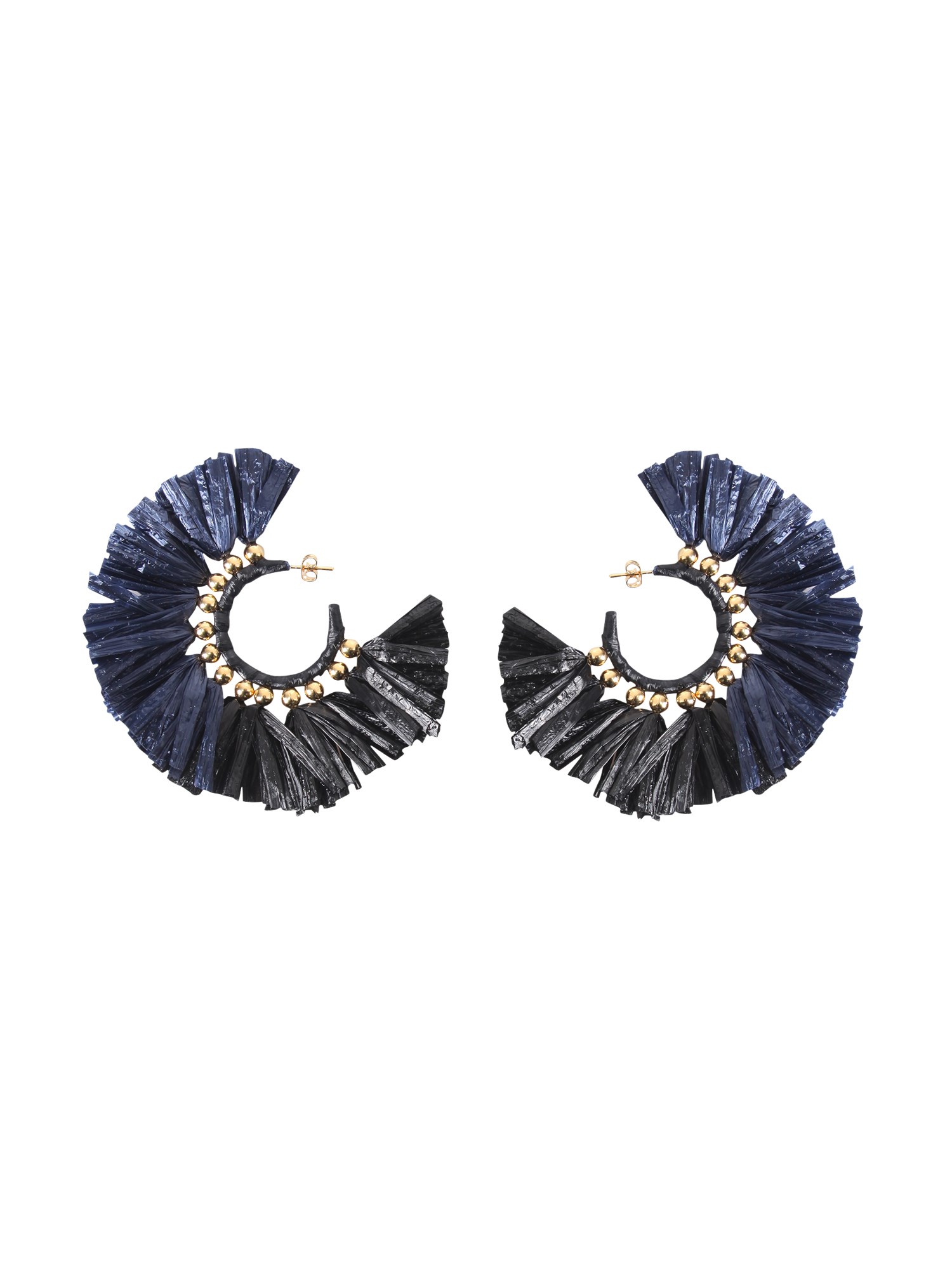 la doublej circle earrings