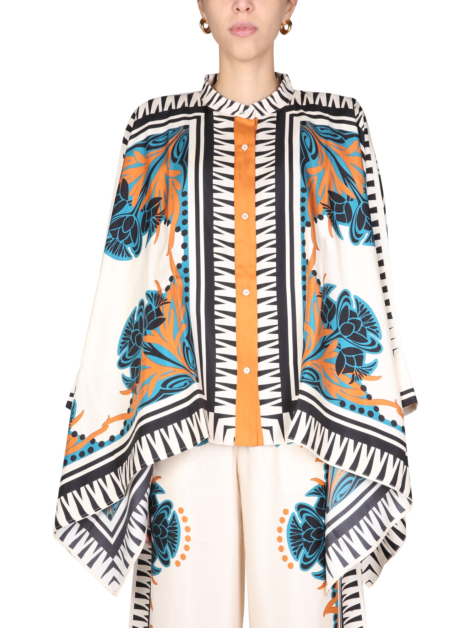 la doublej "suzany" scarf shirt