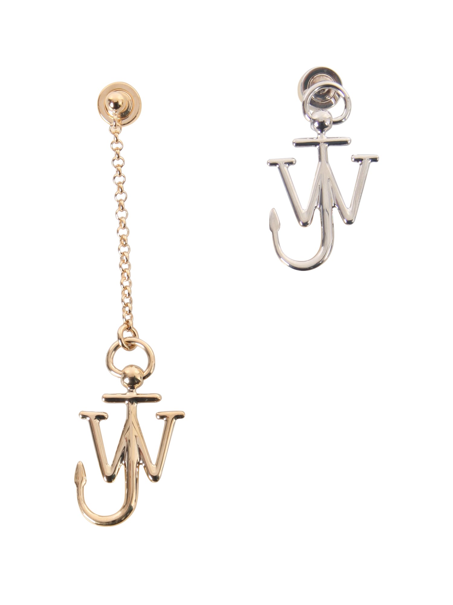 jw anderson anchor asymmetric earrings