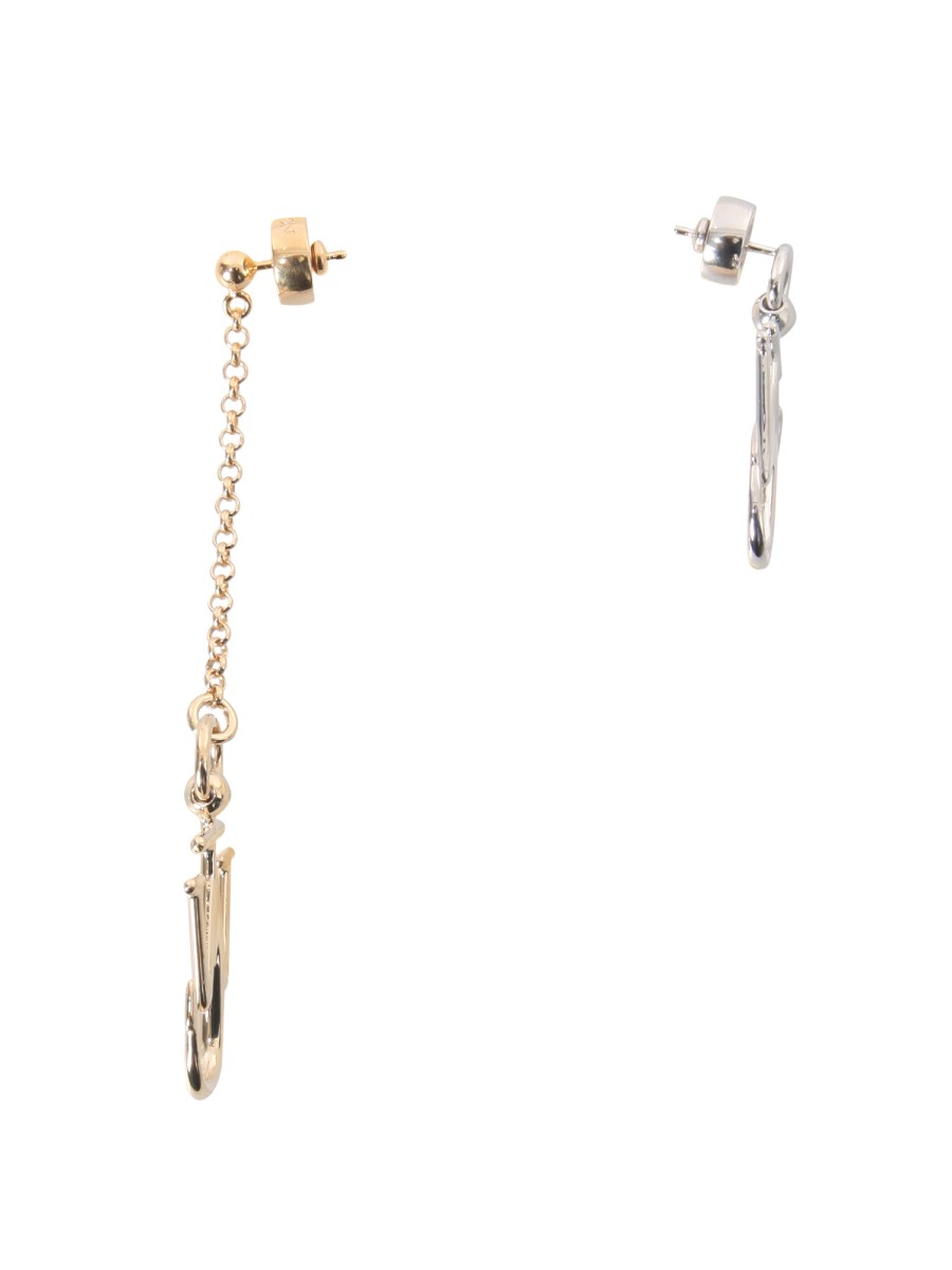 JW Anderson Gold Asymmetric Anchor Earrings JW Anderson