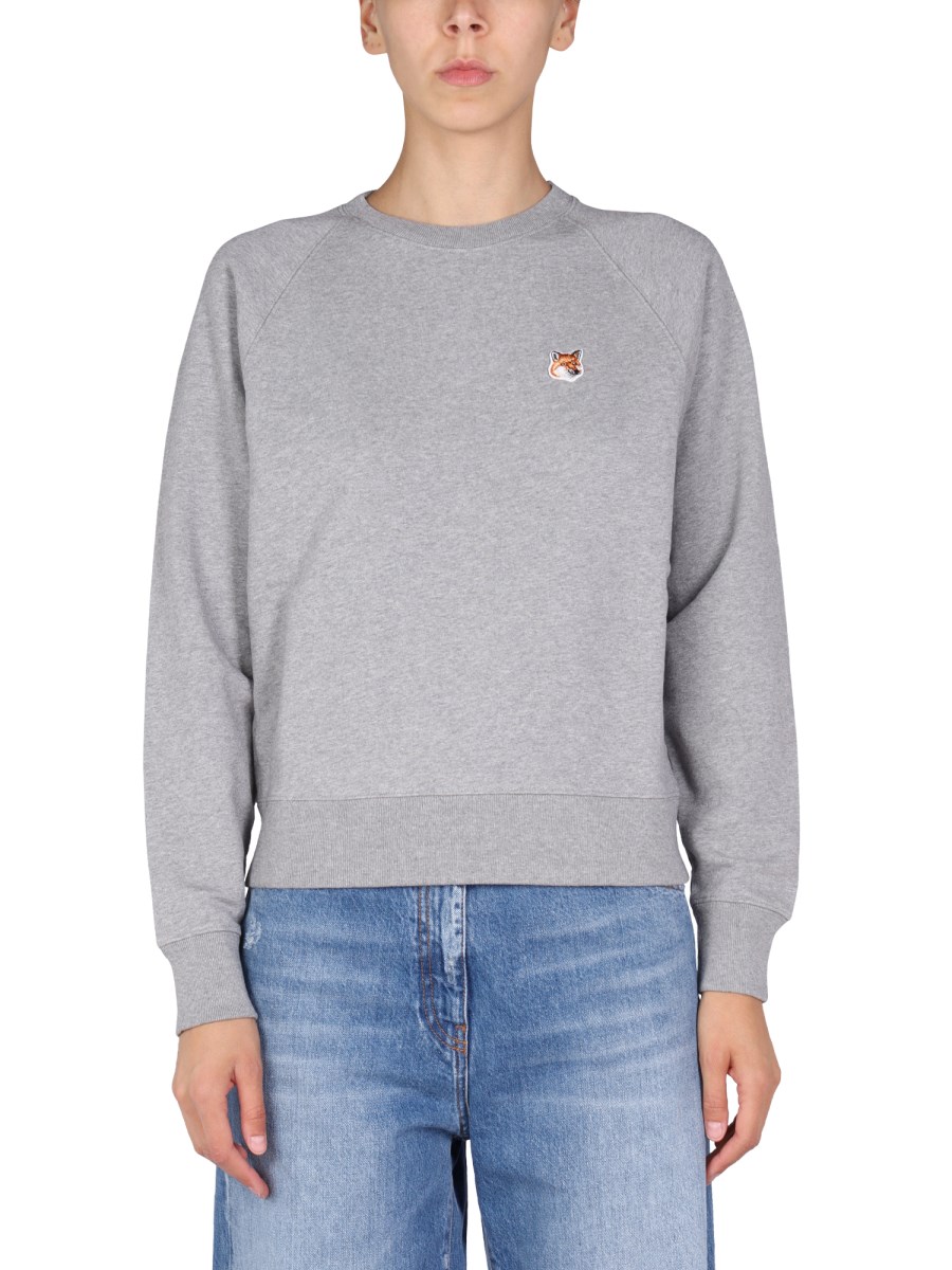 MAISON KITSUNE FOX HEAD PATCH COTTON SWEATSHIRT Eleonora Bonucci