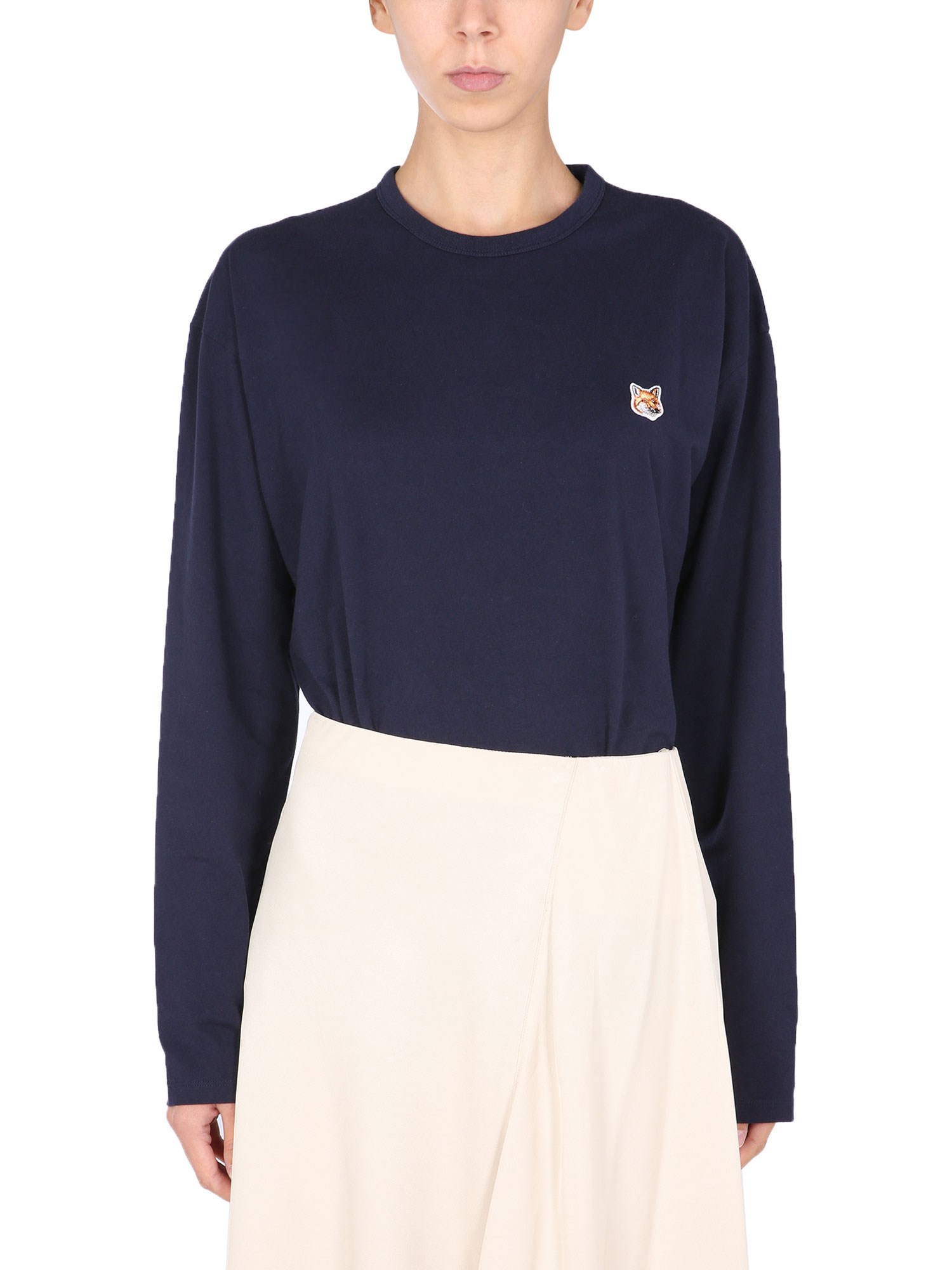 maison kitsuné crew neck t-shirt