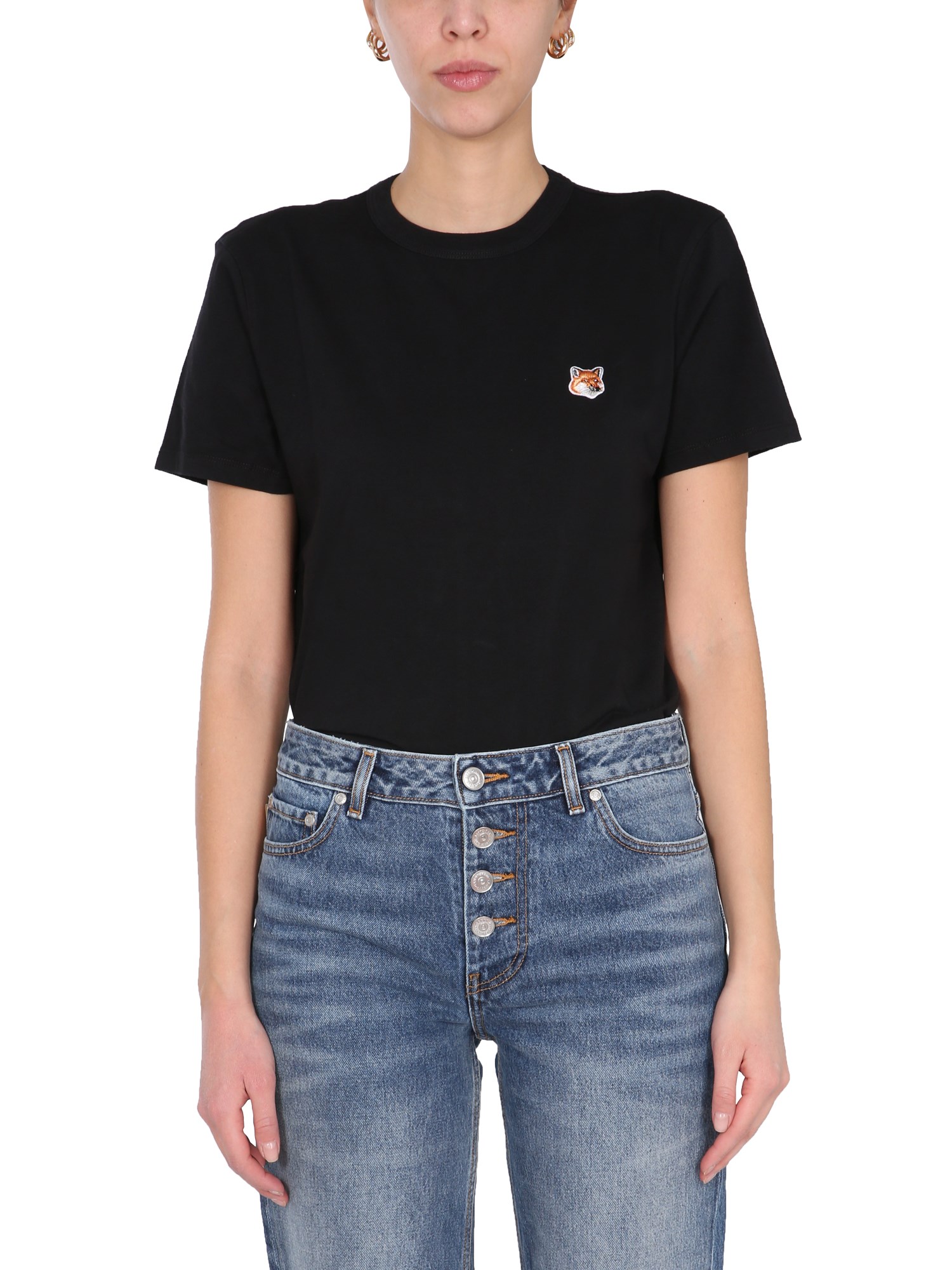 maison kitsuné crew neck t-shirt