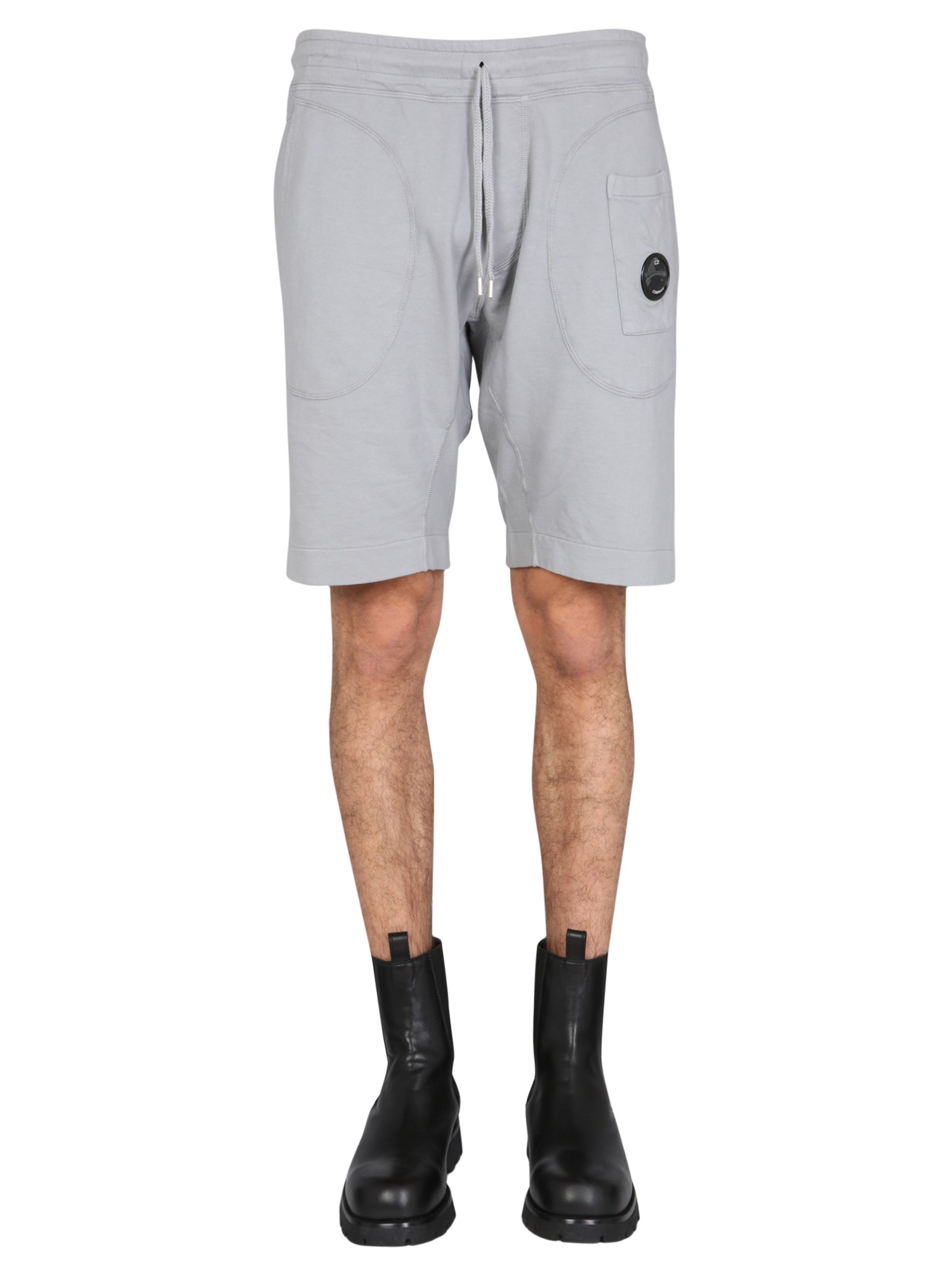 c.p. company bermuda with iconic lens