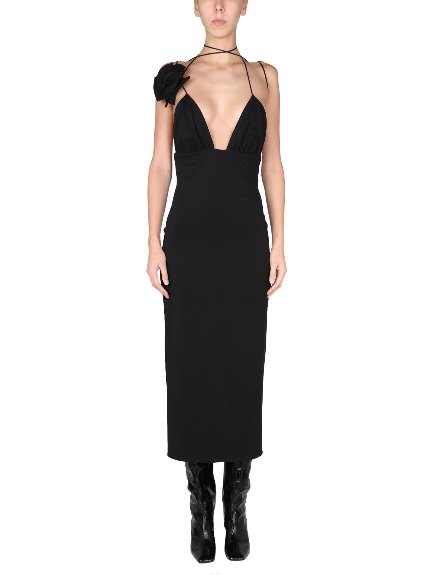 magda butrym criss cross midi dress