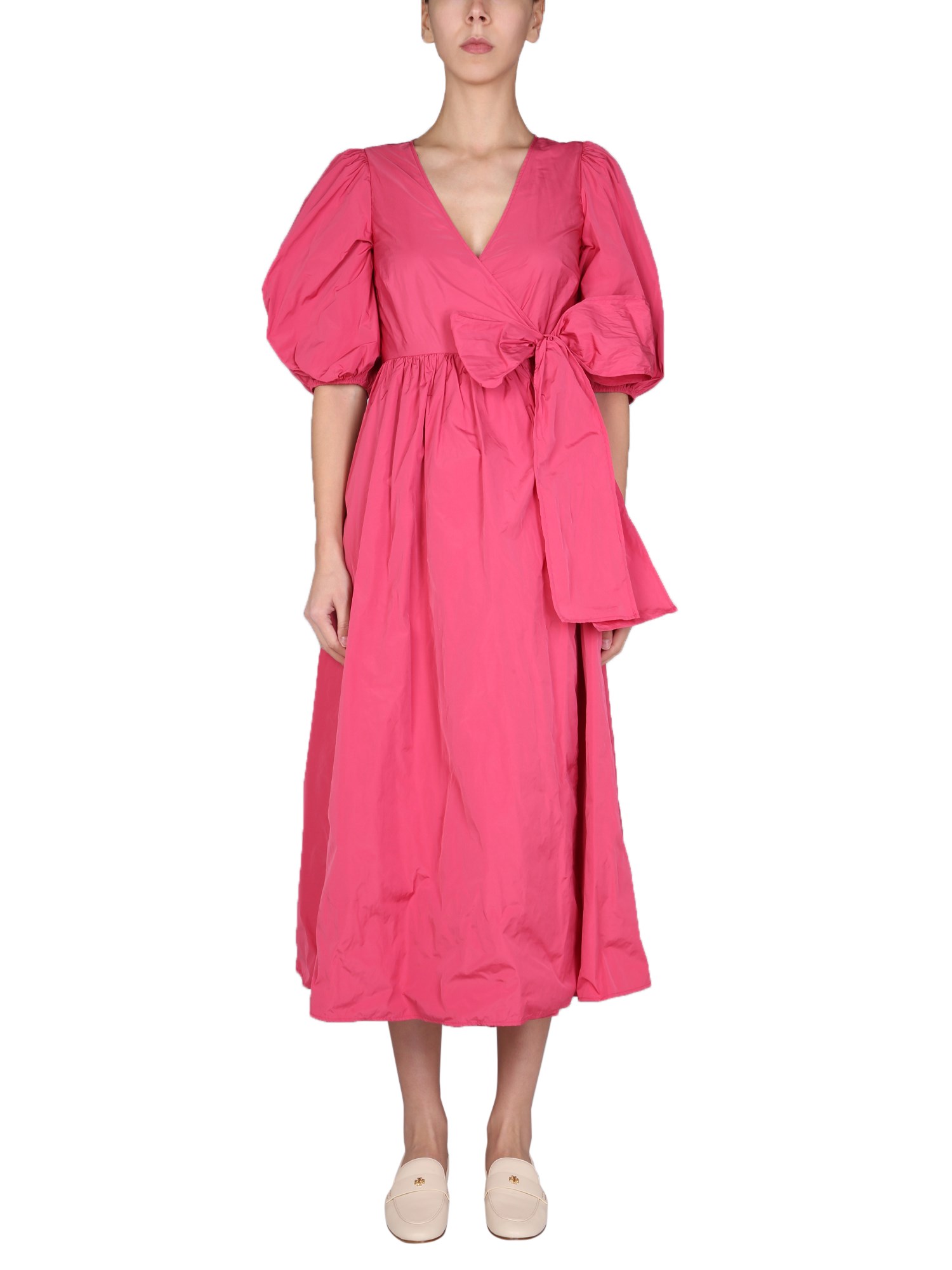 red valentino taffeta dress