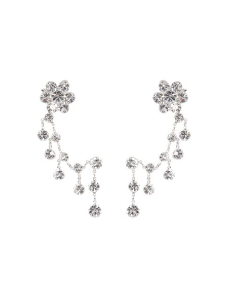 Magda Butrym - Pendant Earrings With Crystal Flowers