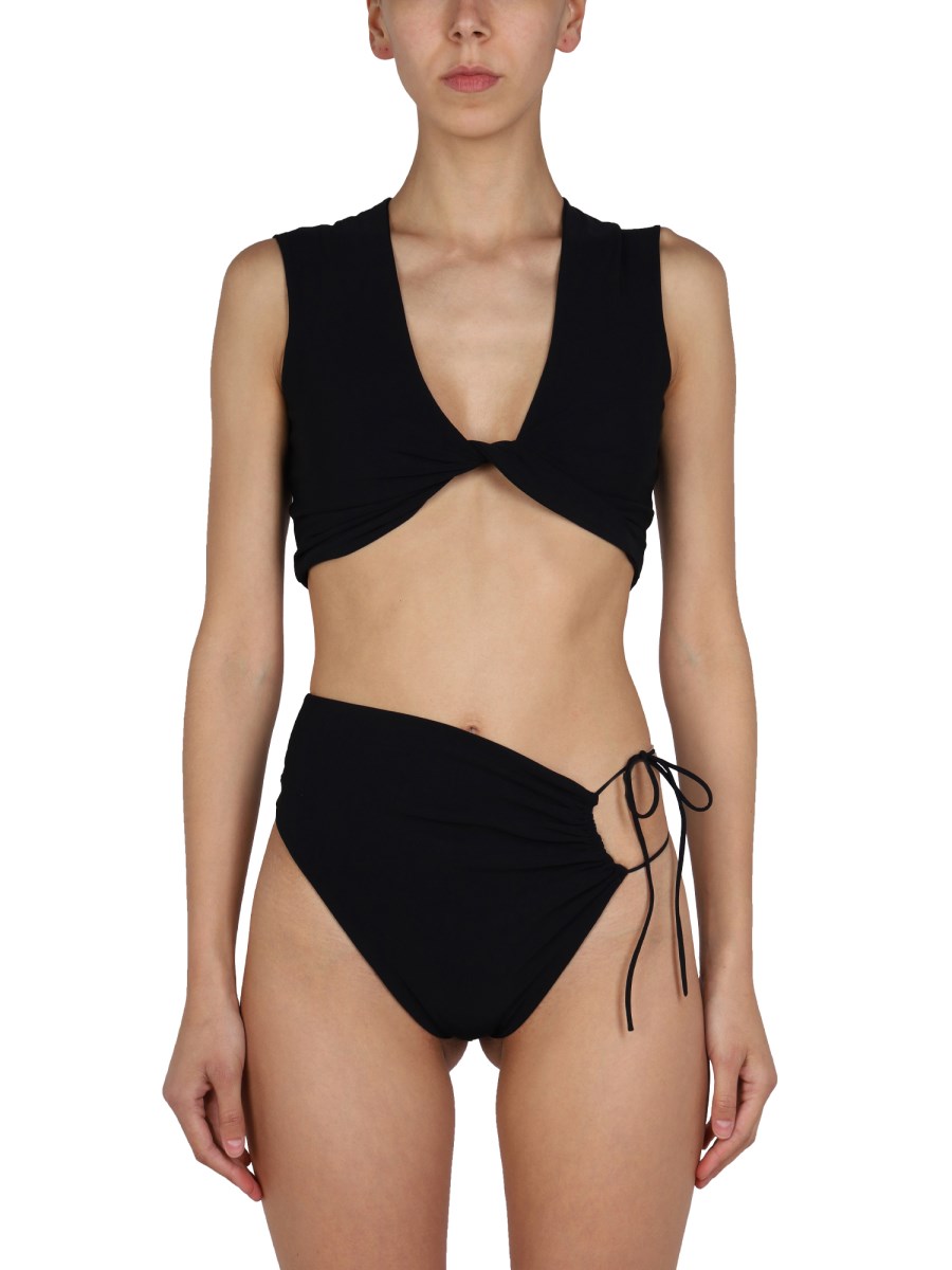 MAGDA BUTRYM - NYLON BIKINI BOTTOM WITH CUT OUT DETAIL