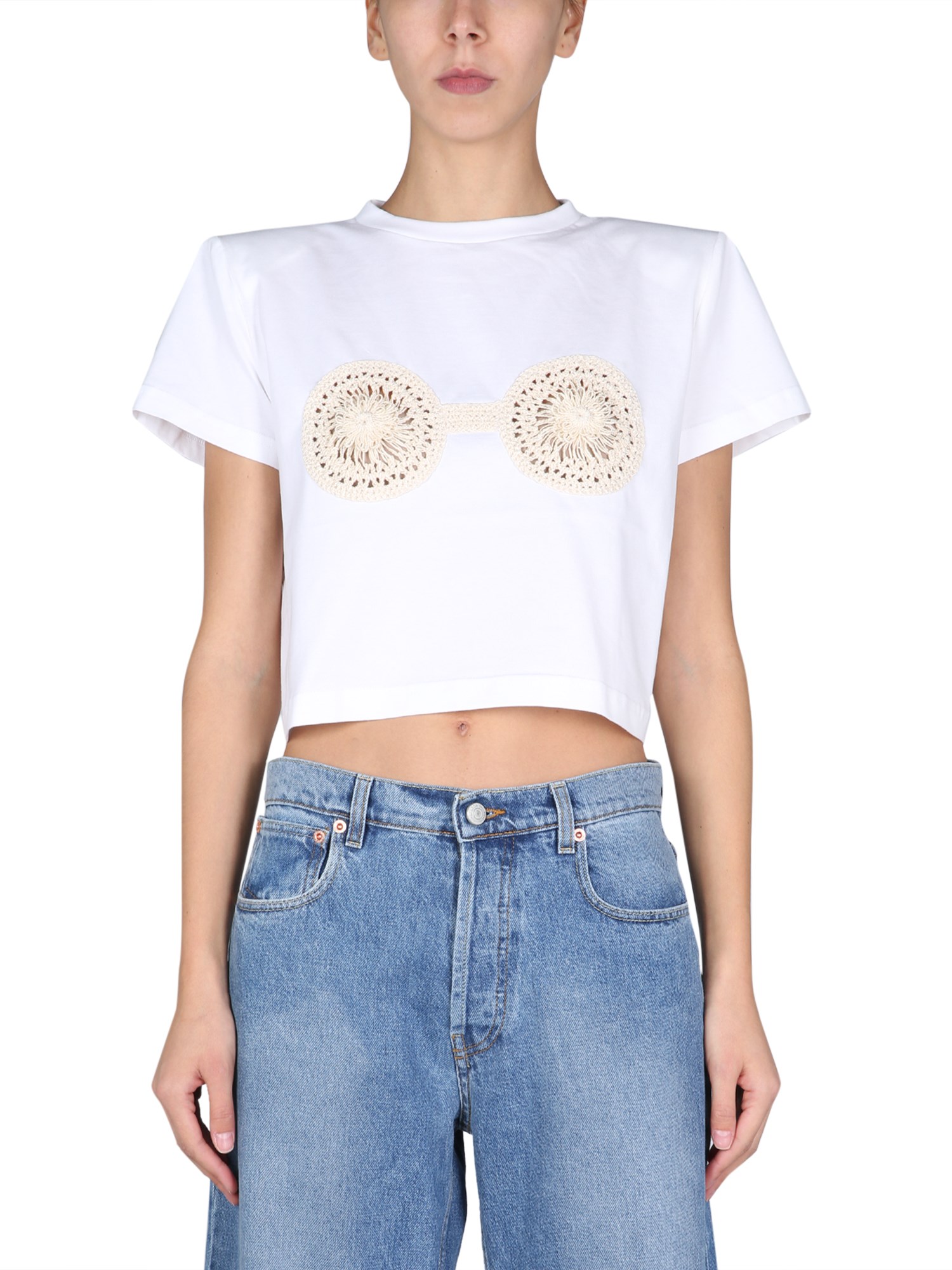 magda butrym bra crochet t-shirt