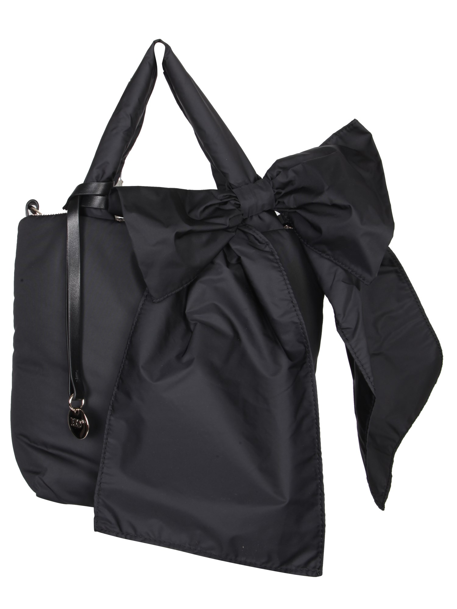 red (v) knot me up tote bag