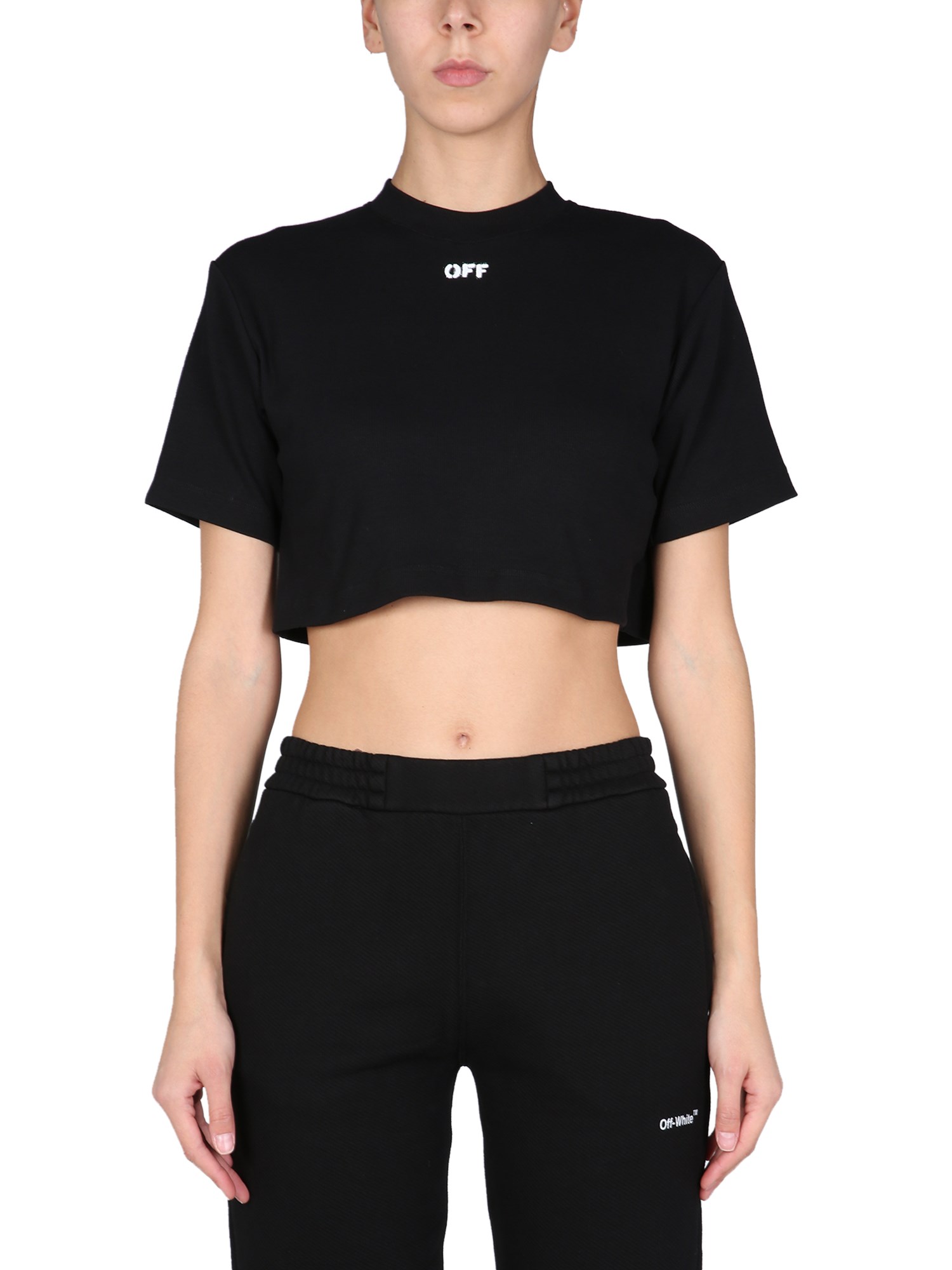 off-white cropped top