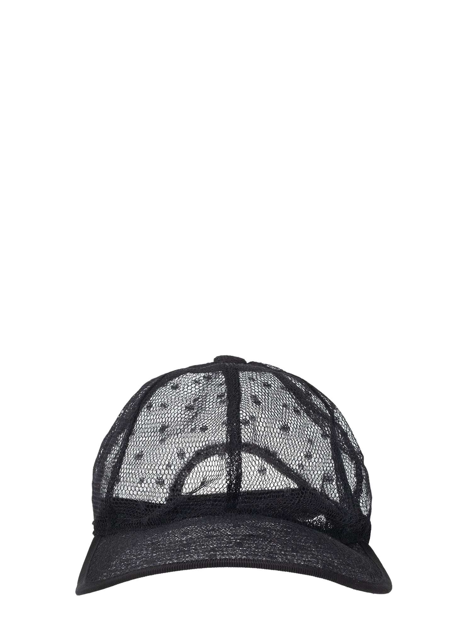 red (v) tulle baseball hat