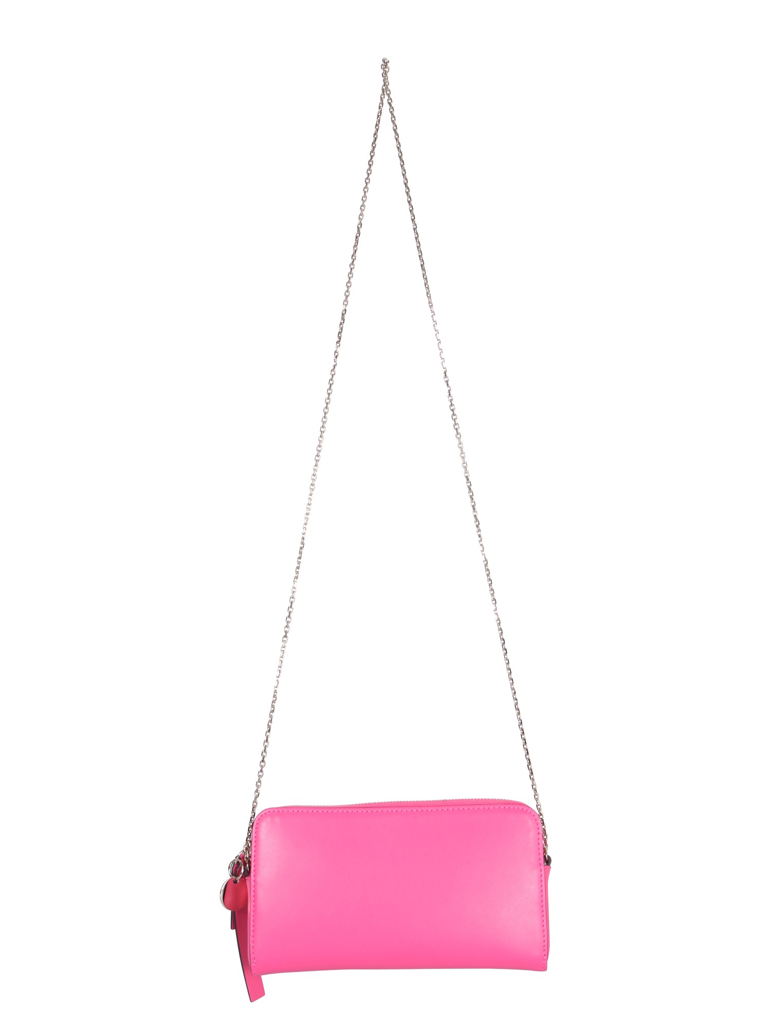 red (v) wallet with chain