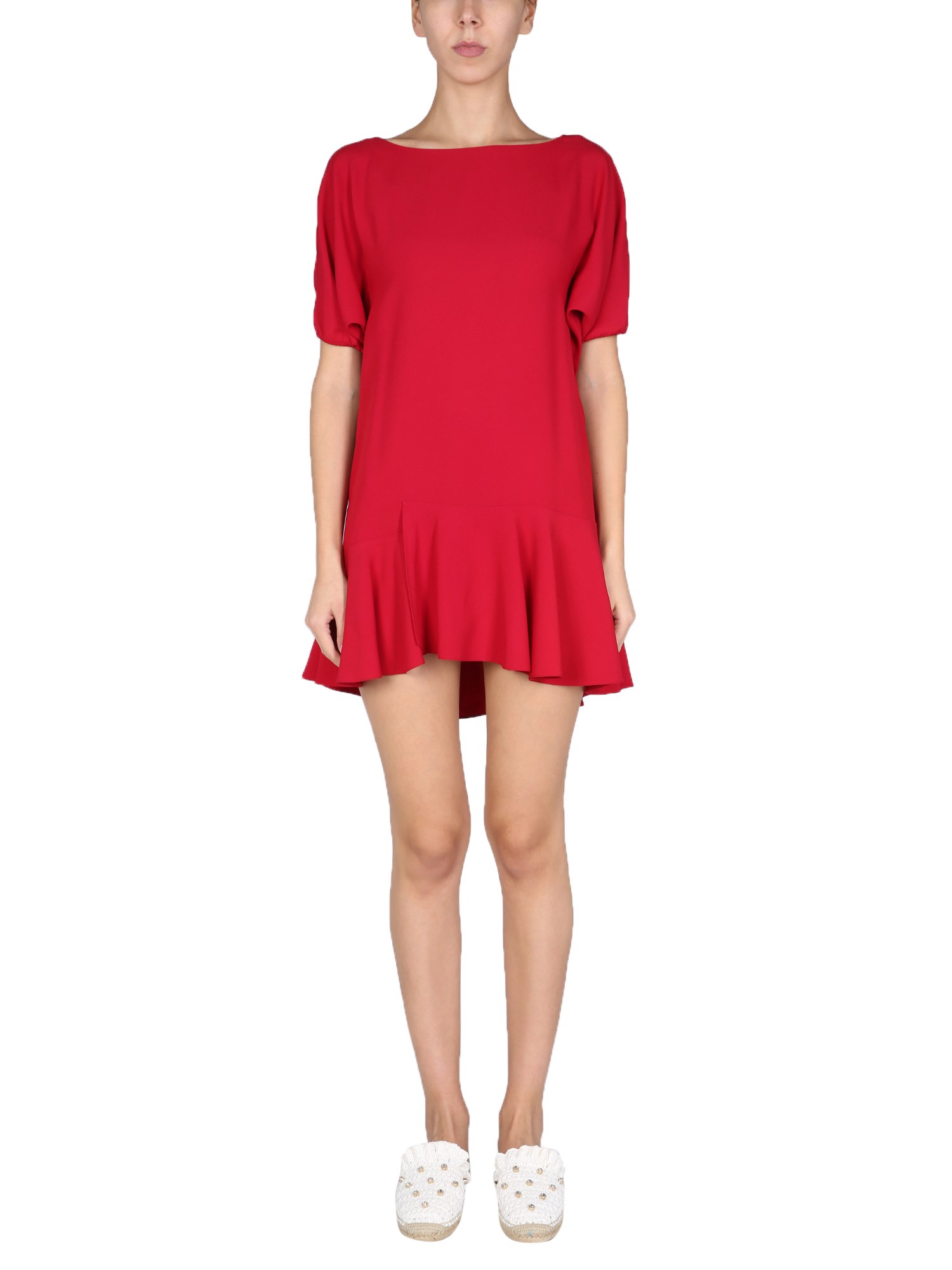 red valentino enverse crepe dress