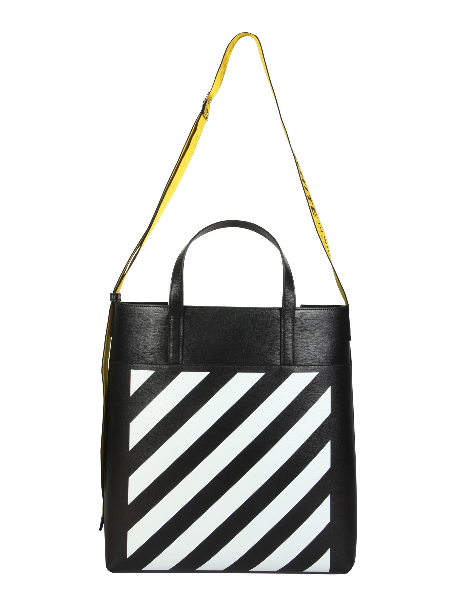 off-white diagonal tote bag