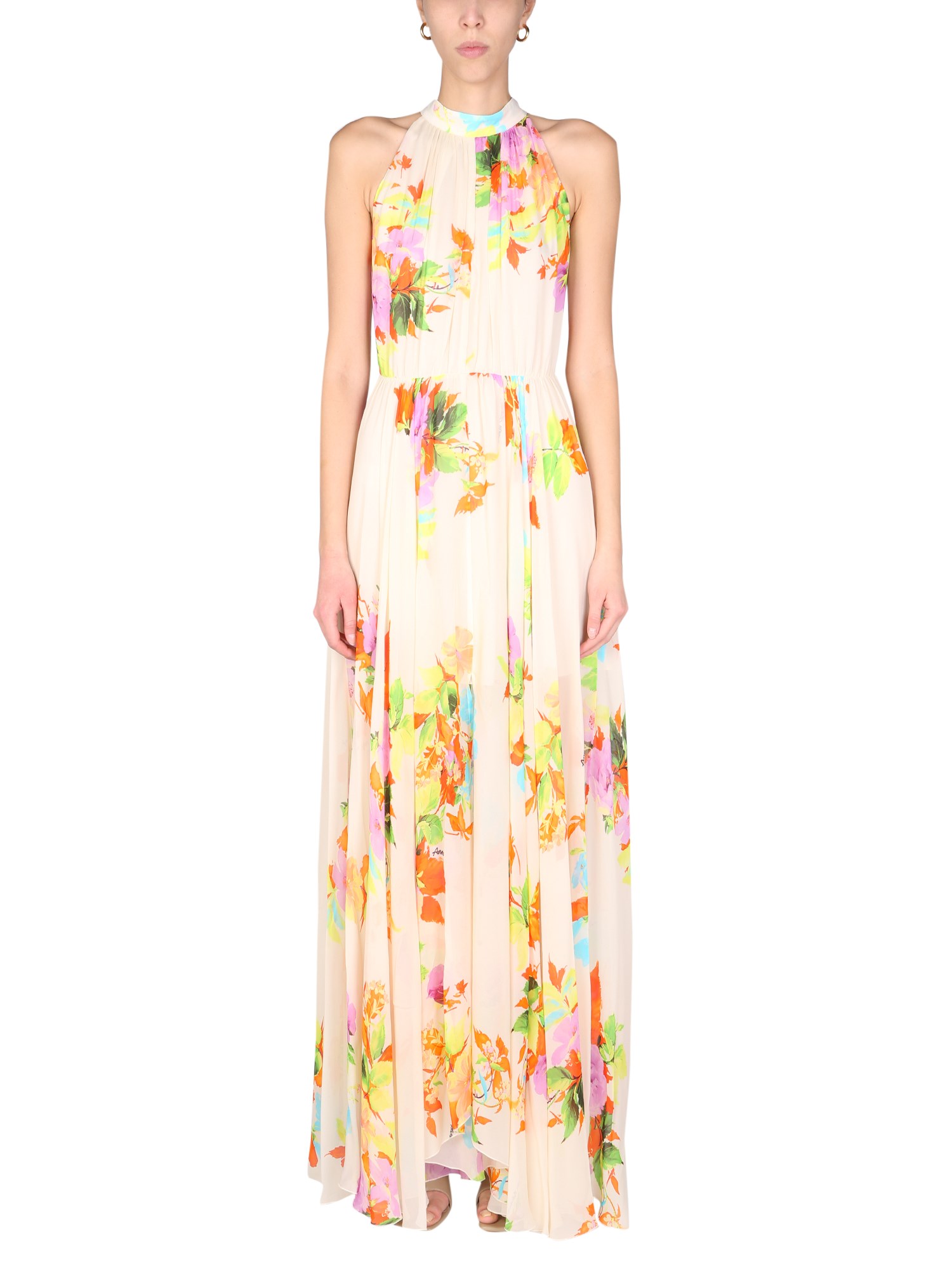 anna molinari dress with floral pattern