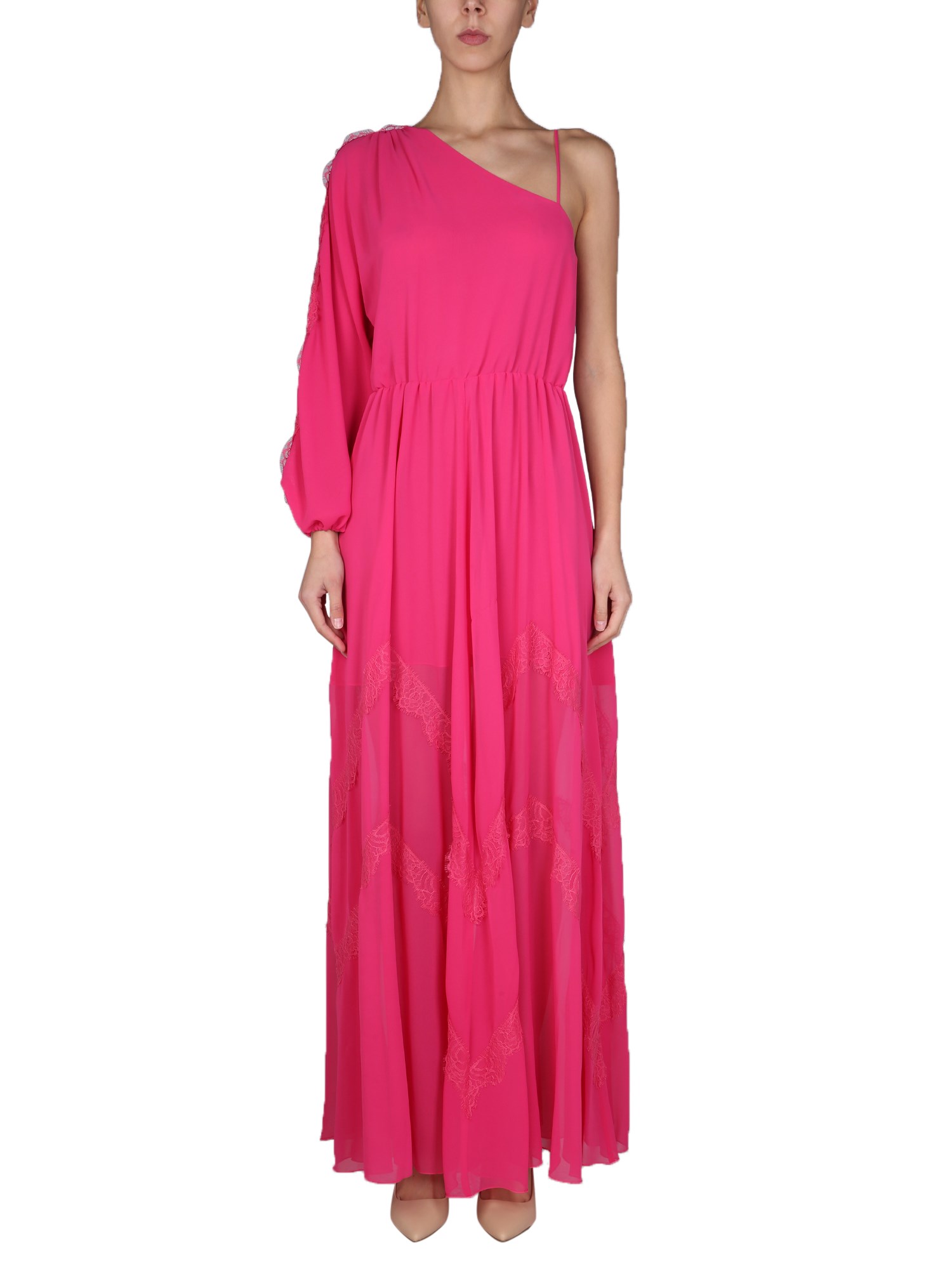 anna molinari one shoulder dress