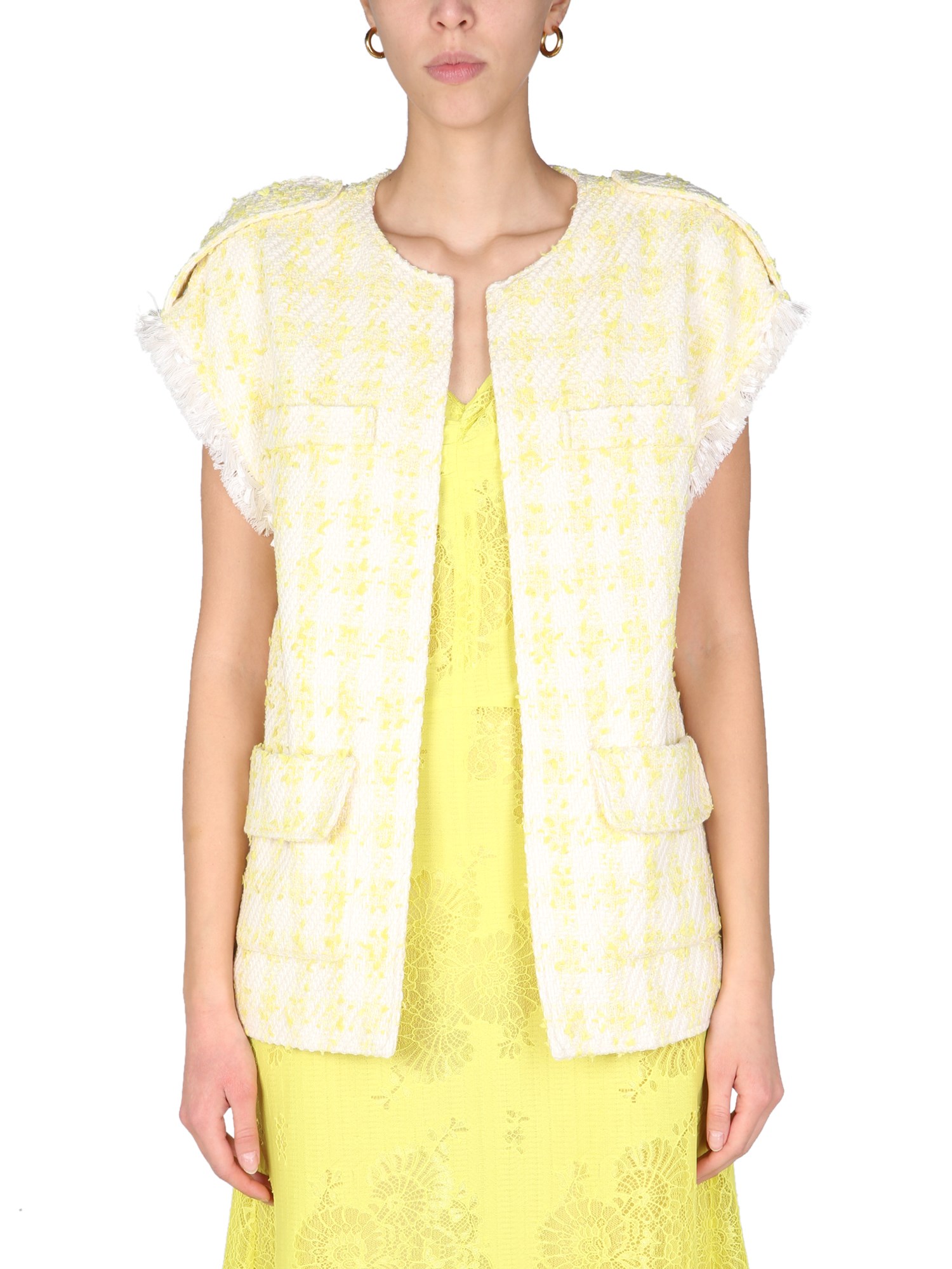 anna molinari crew neck jacket