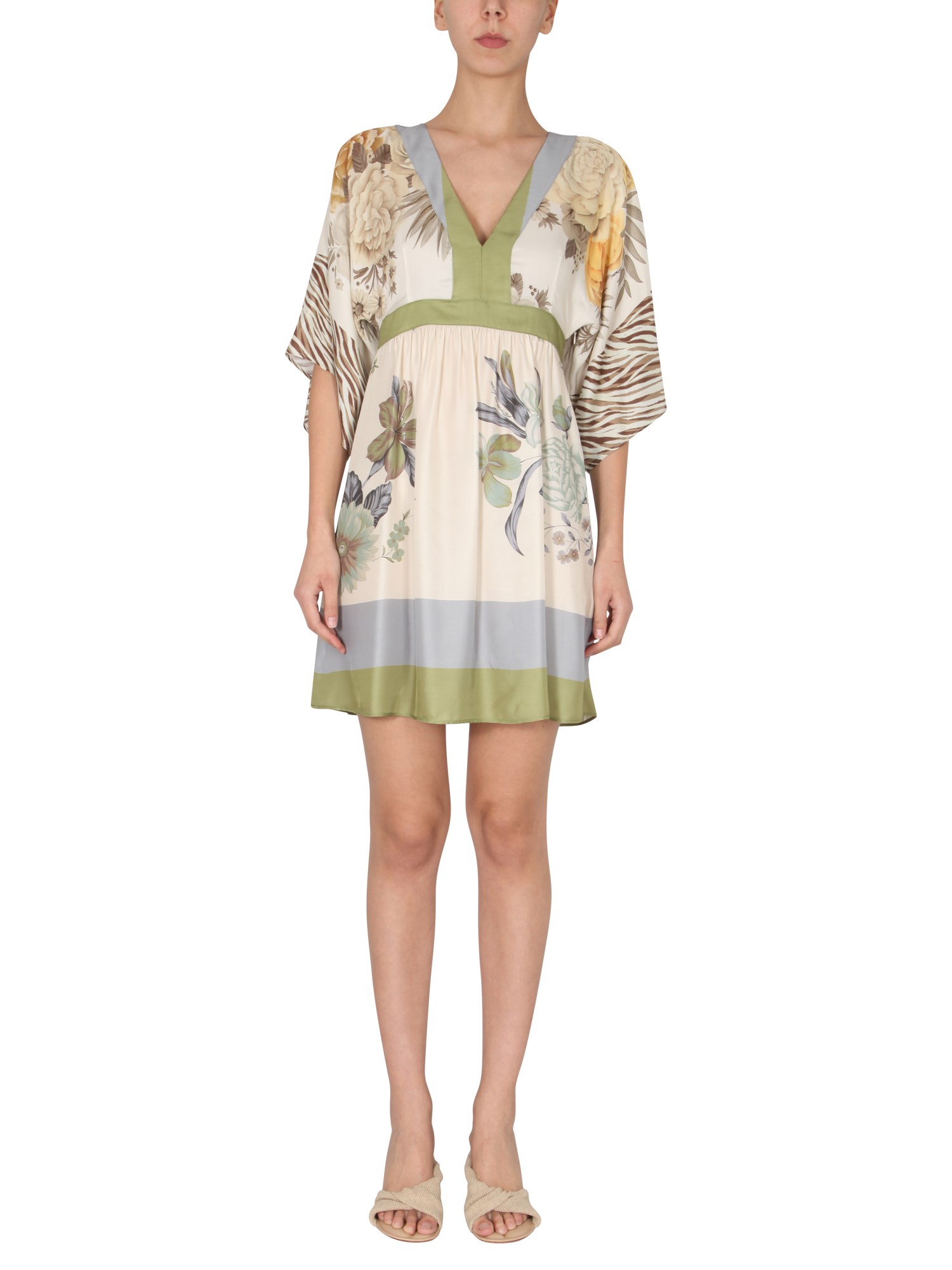 anna molinari abito con motivo floreale