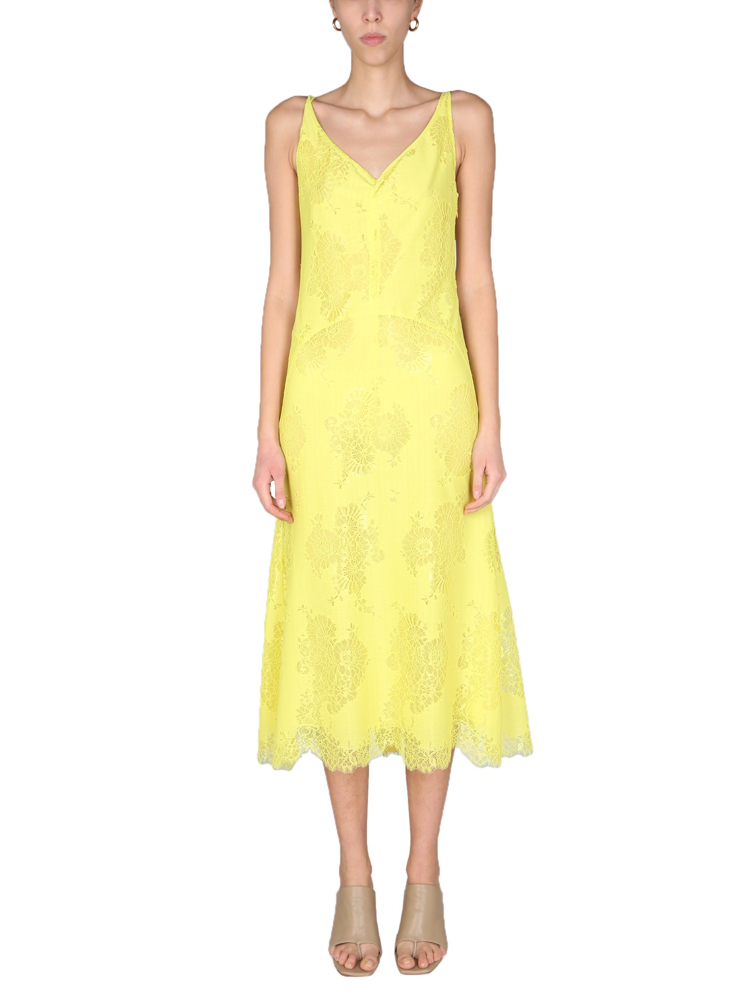 anna molinari dress with floral details