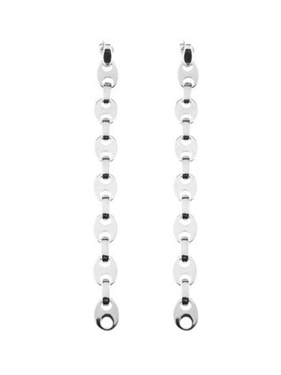 paco rabanne micro silver eight earrings