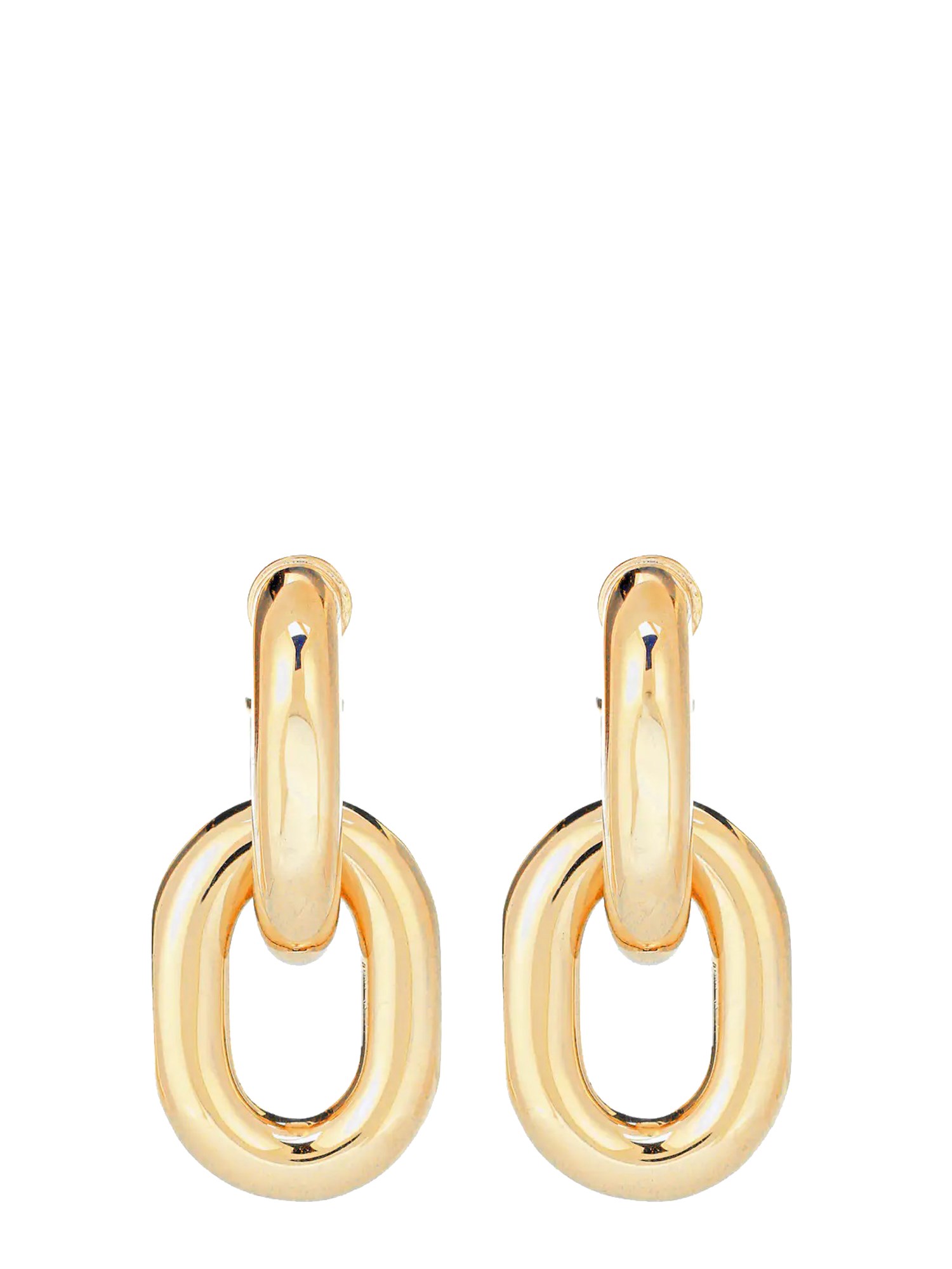 paco rabanne xl link double circle earrings