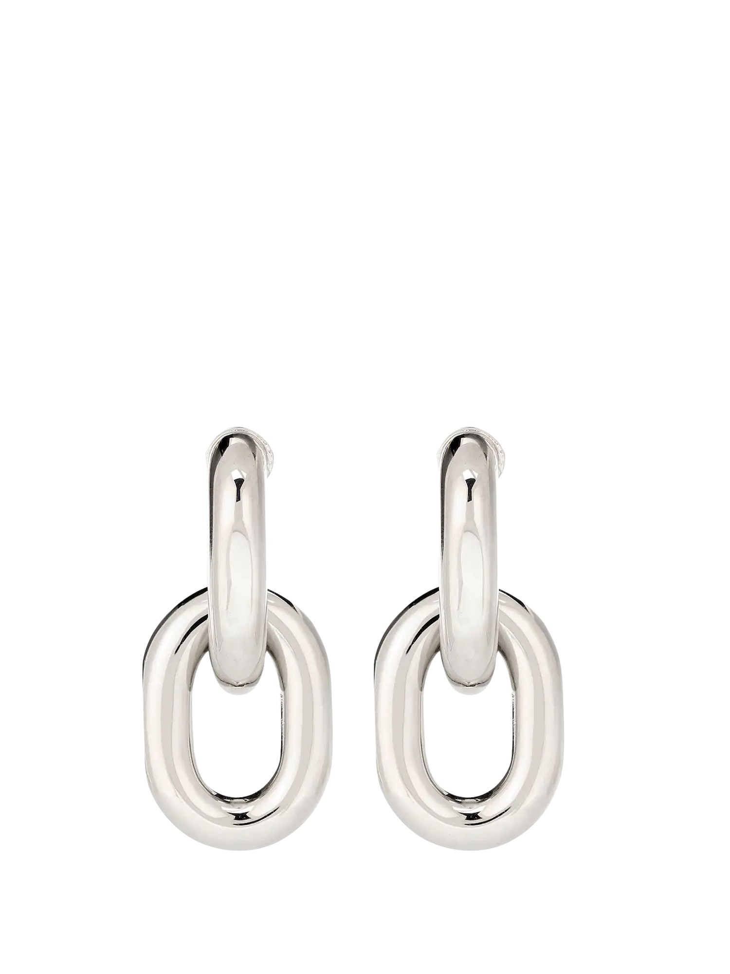 paco rabanne xl link double circle earrings