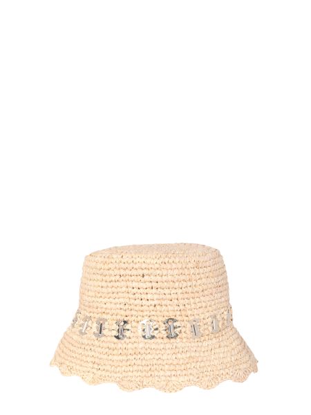 Paco Rabanne - Raffia Bucket Hat With Logo