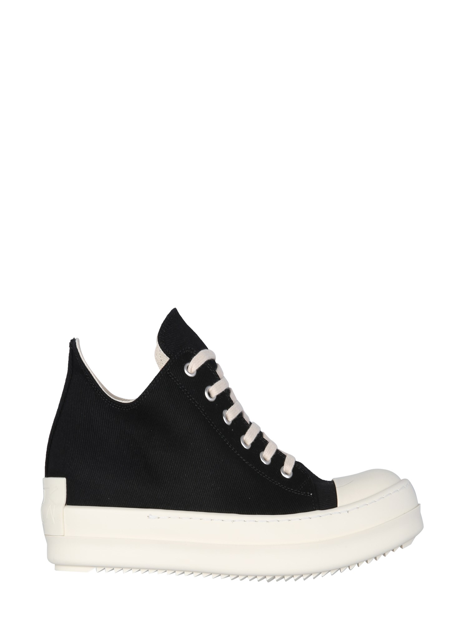 rick owens drkshdw sneaker bassa in cotone