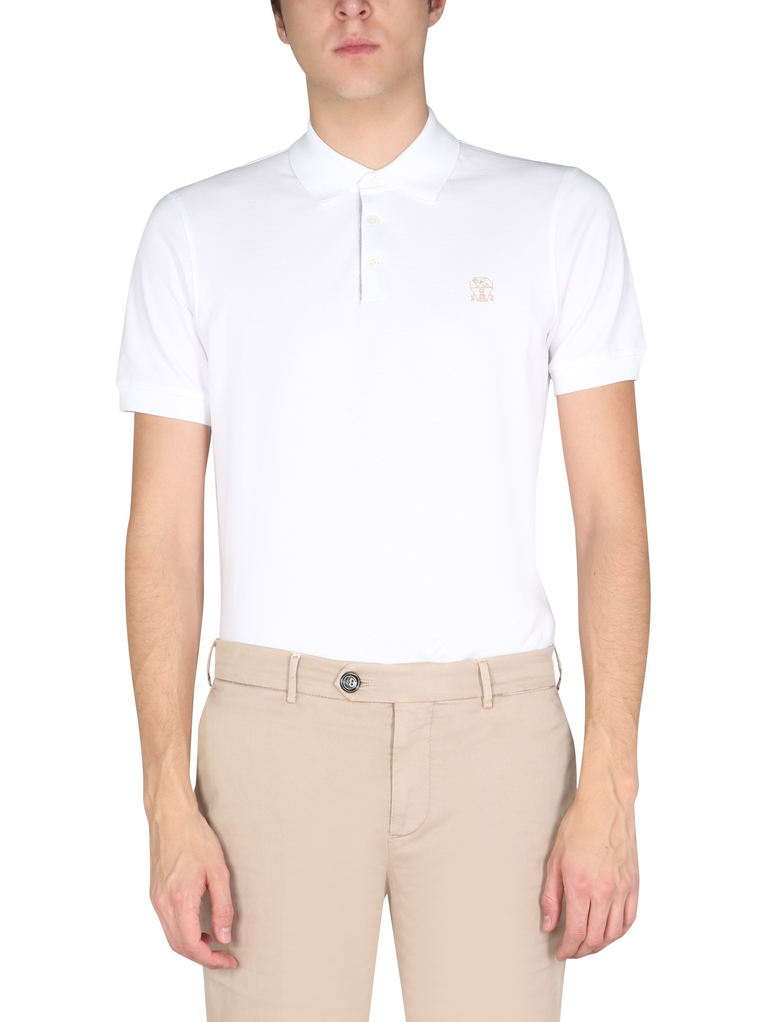 brunello cucinelli pique polo