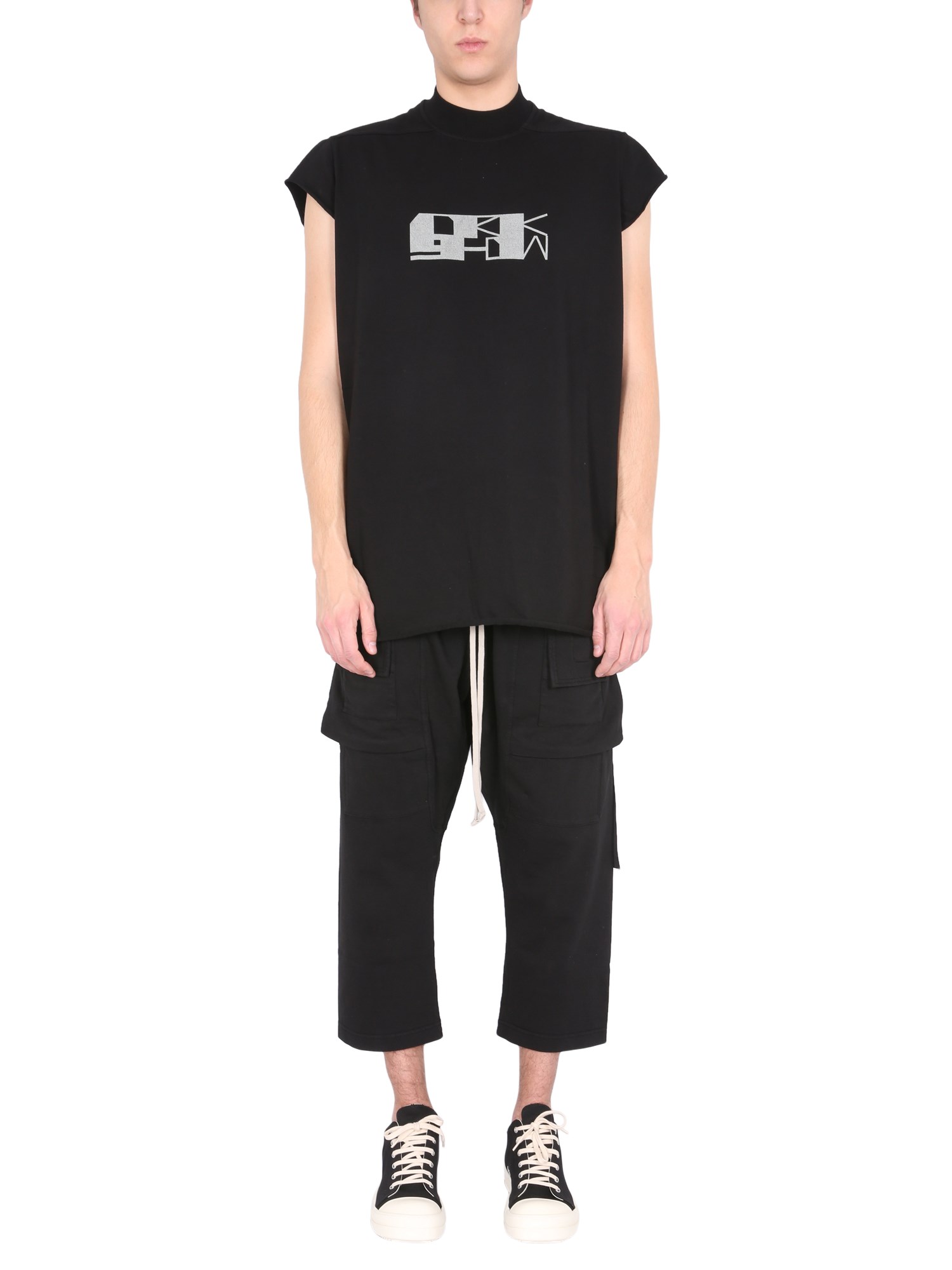 rick owens drkshdw t-shirt con stampa logo