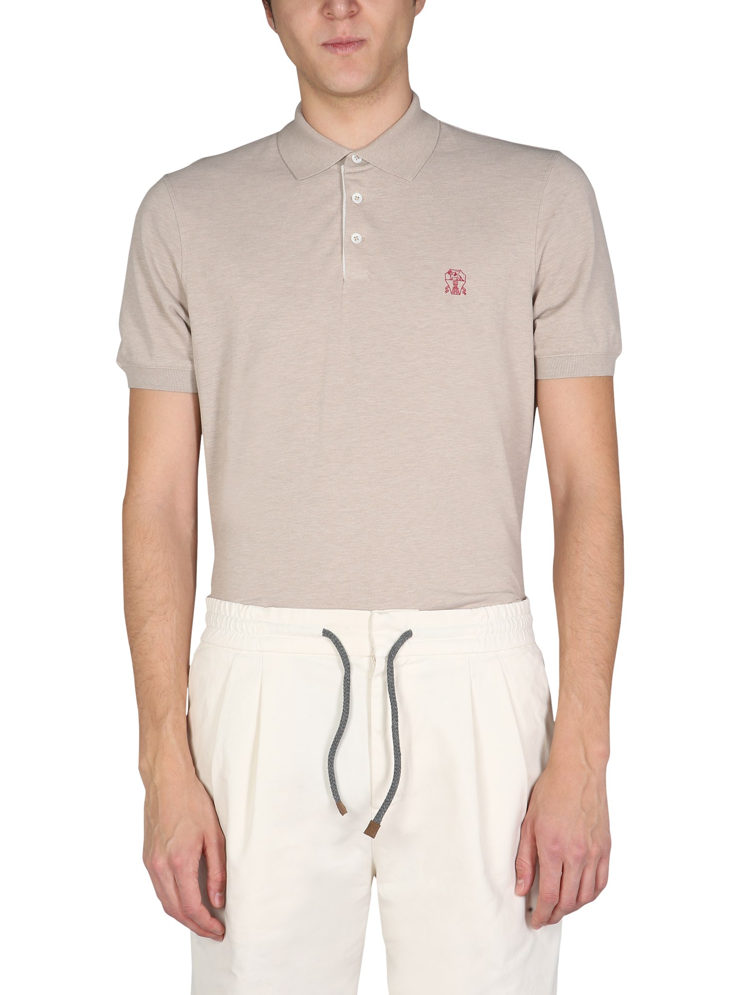 brunello cucinelli pique polo