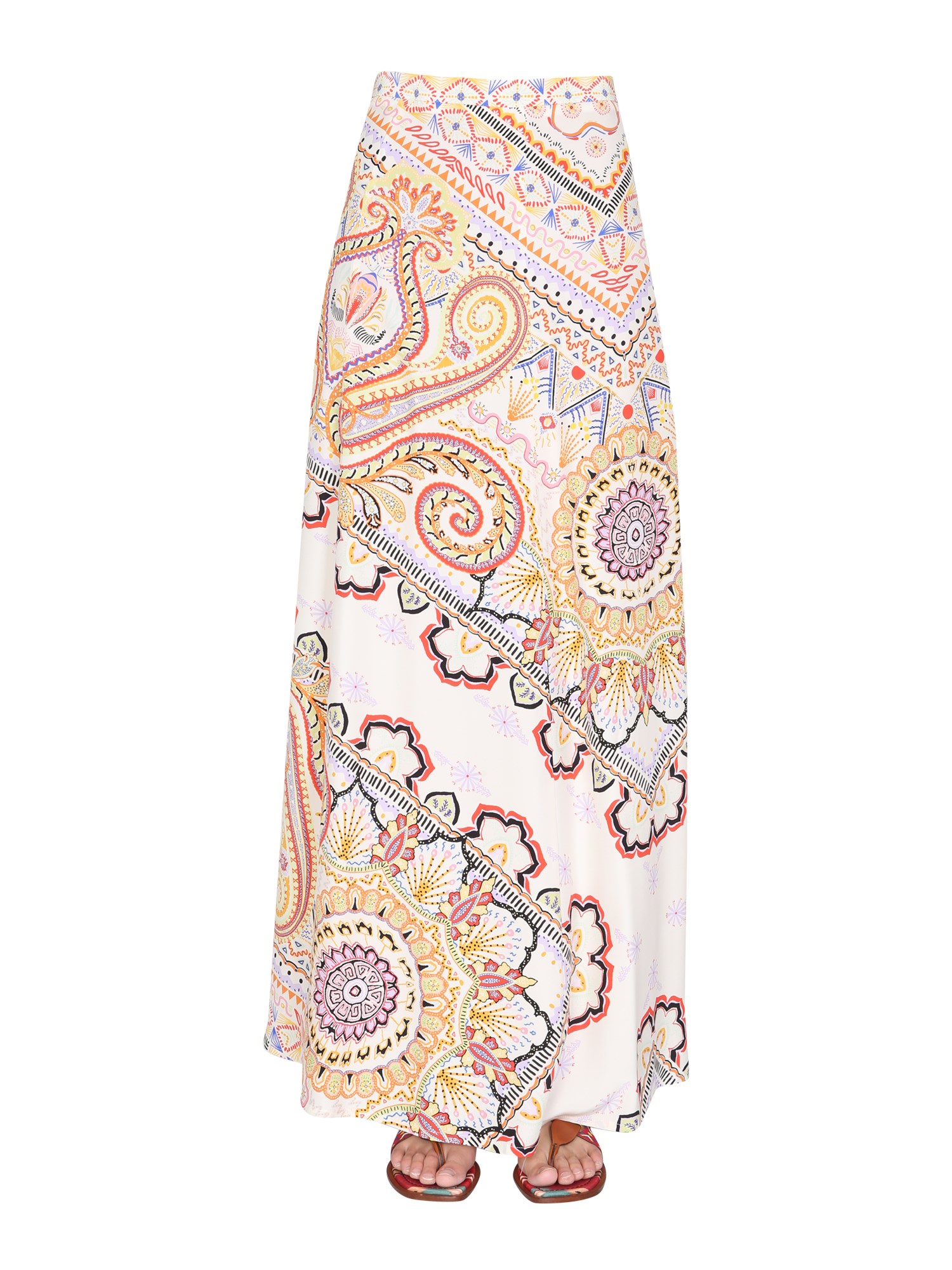 etro long skirt with paisley print