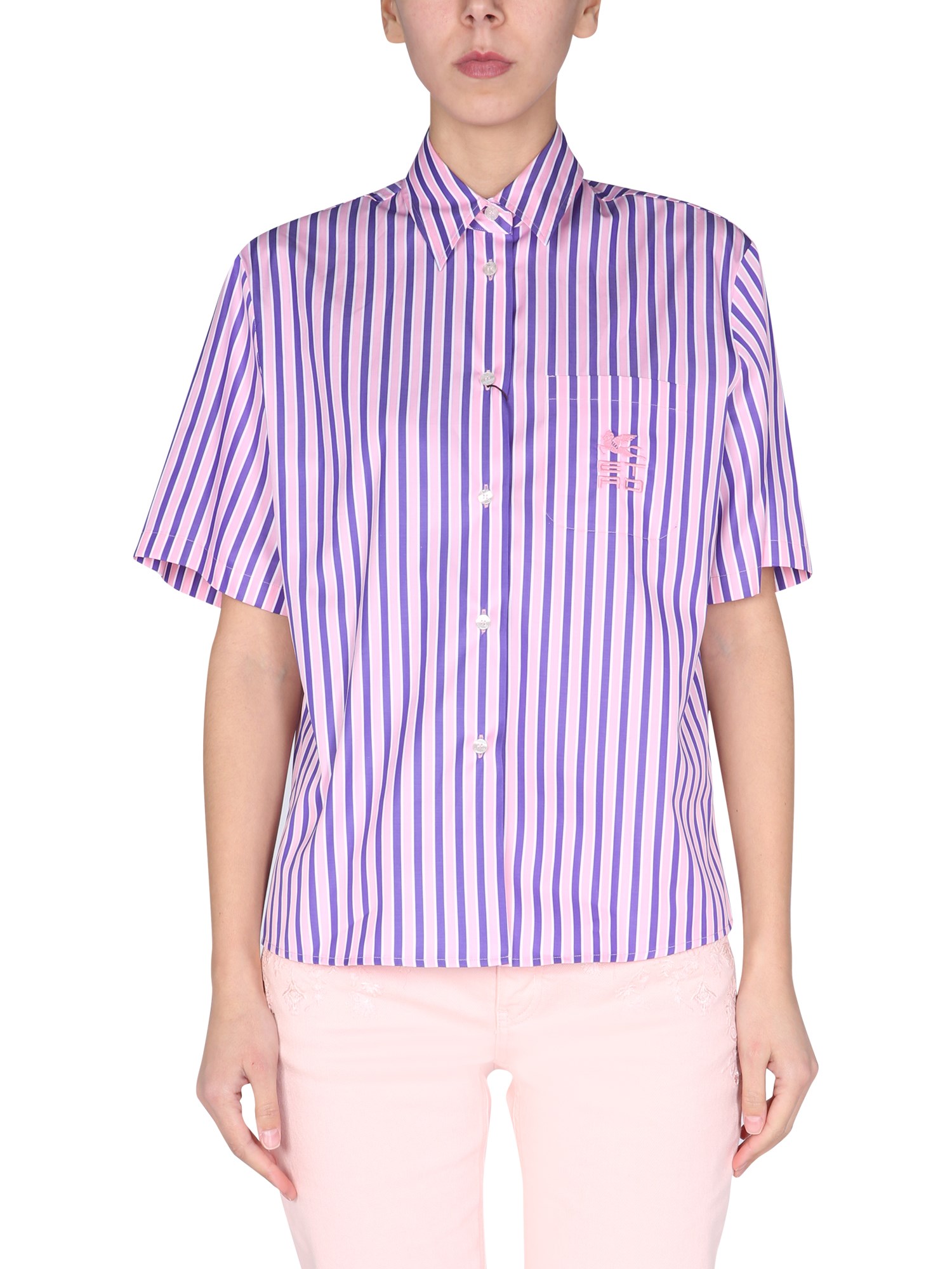 etro striped pattern shirt