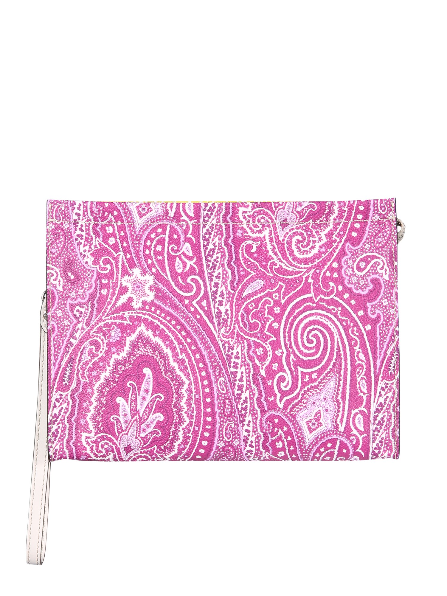 etro clutch paisley jacquard multicolor