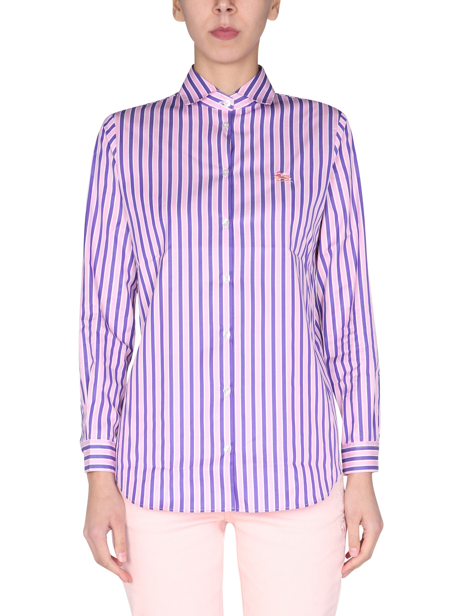 etro striped pattern shirt