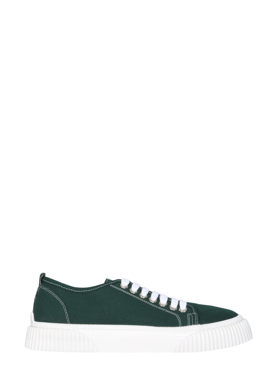 AMI PARIS SNEAKER LOW-TOP IN TELA DI COTONE