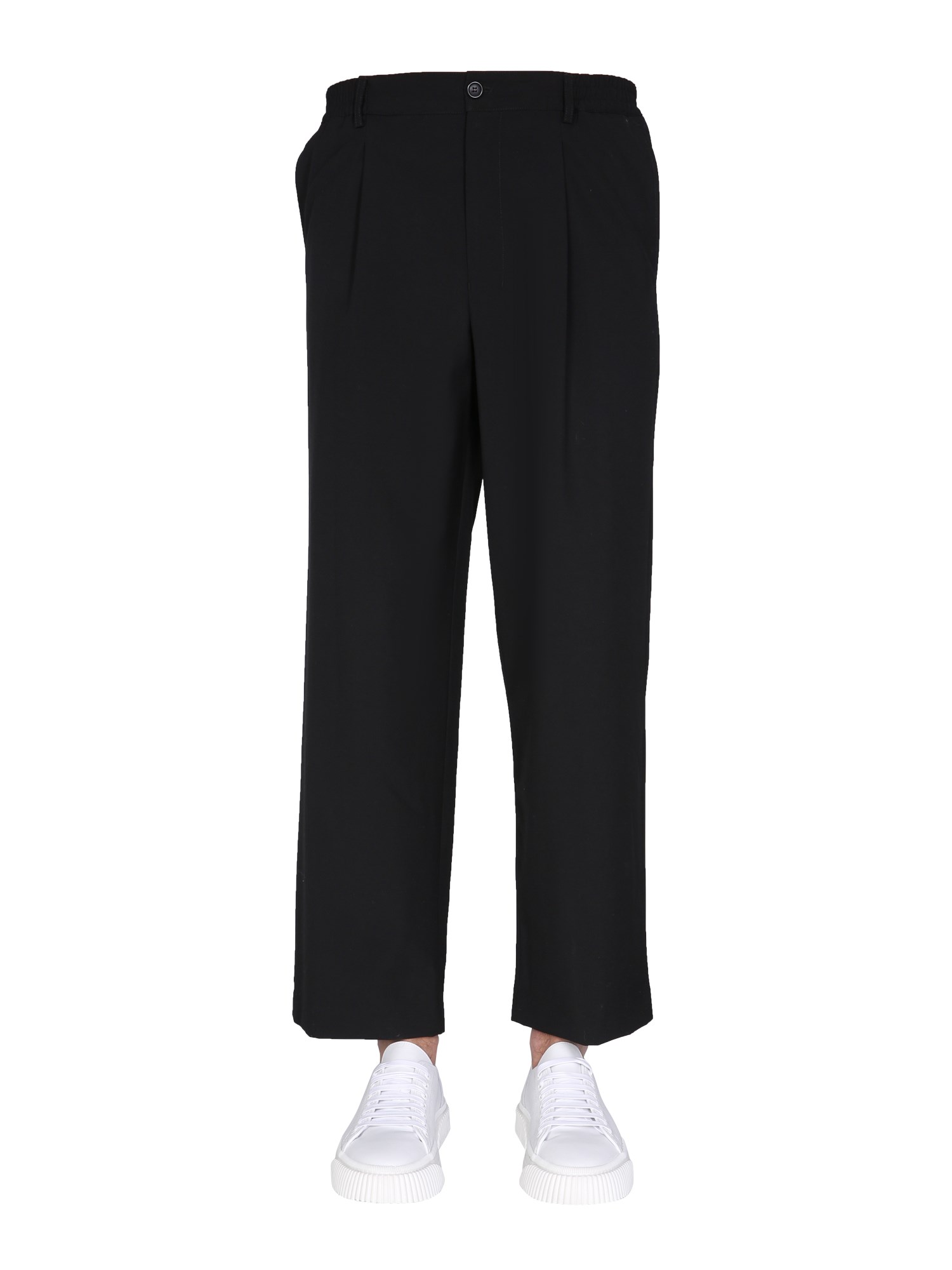 ami paris wide leg trousers