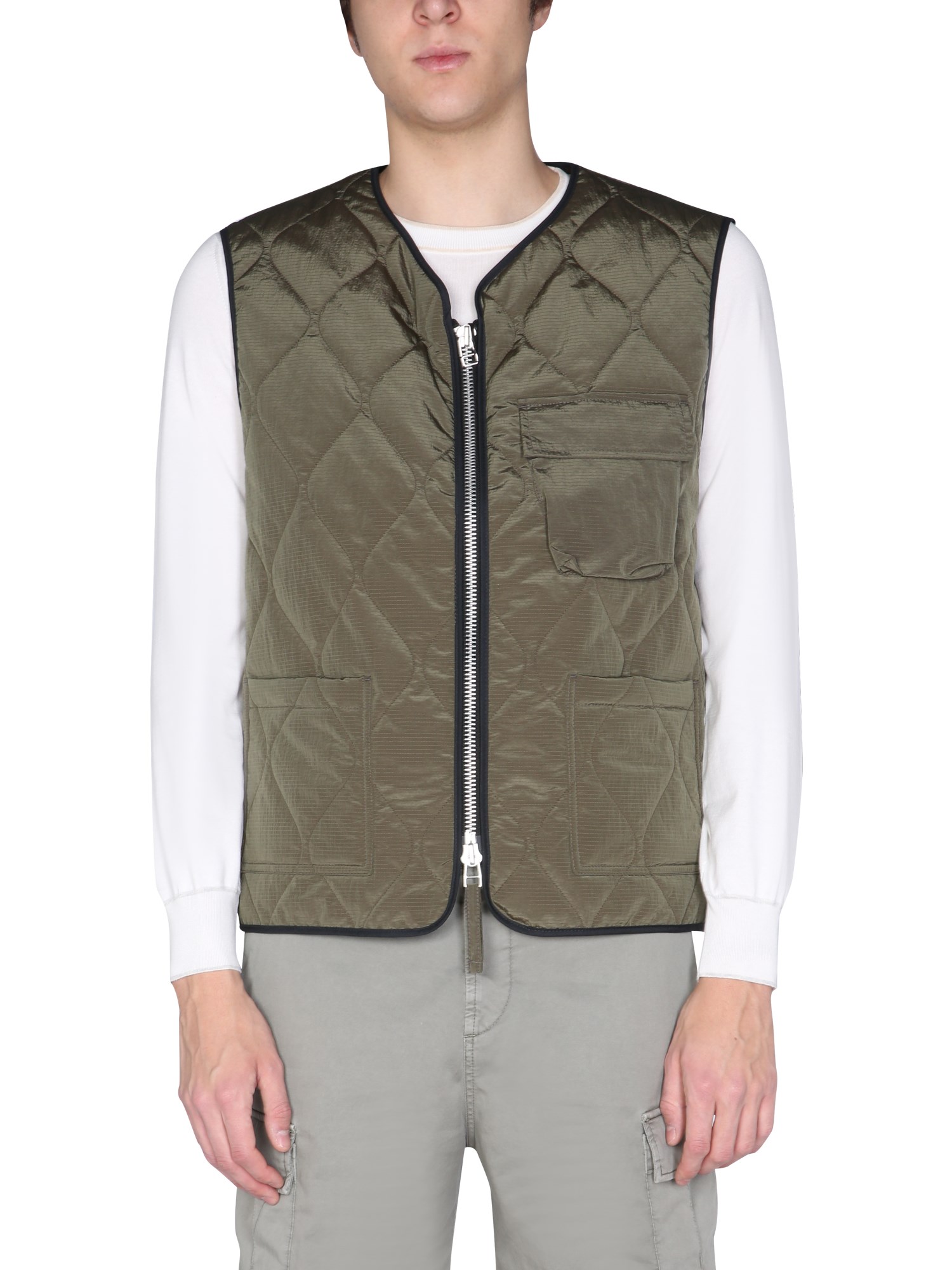 mackintosh quilted gilet jacket